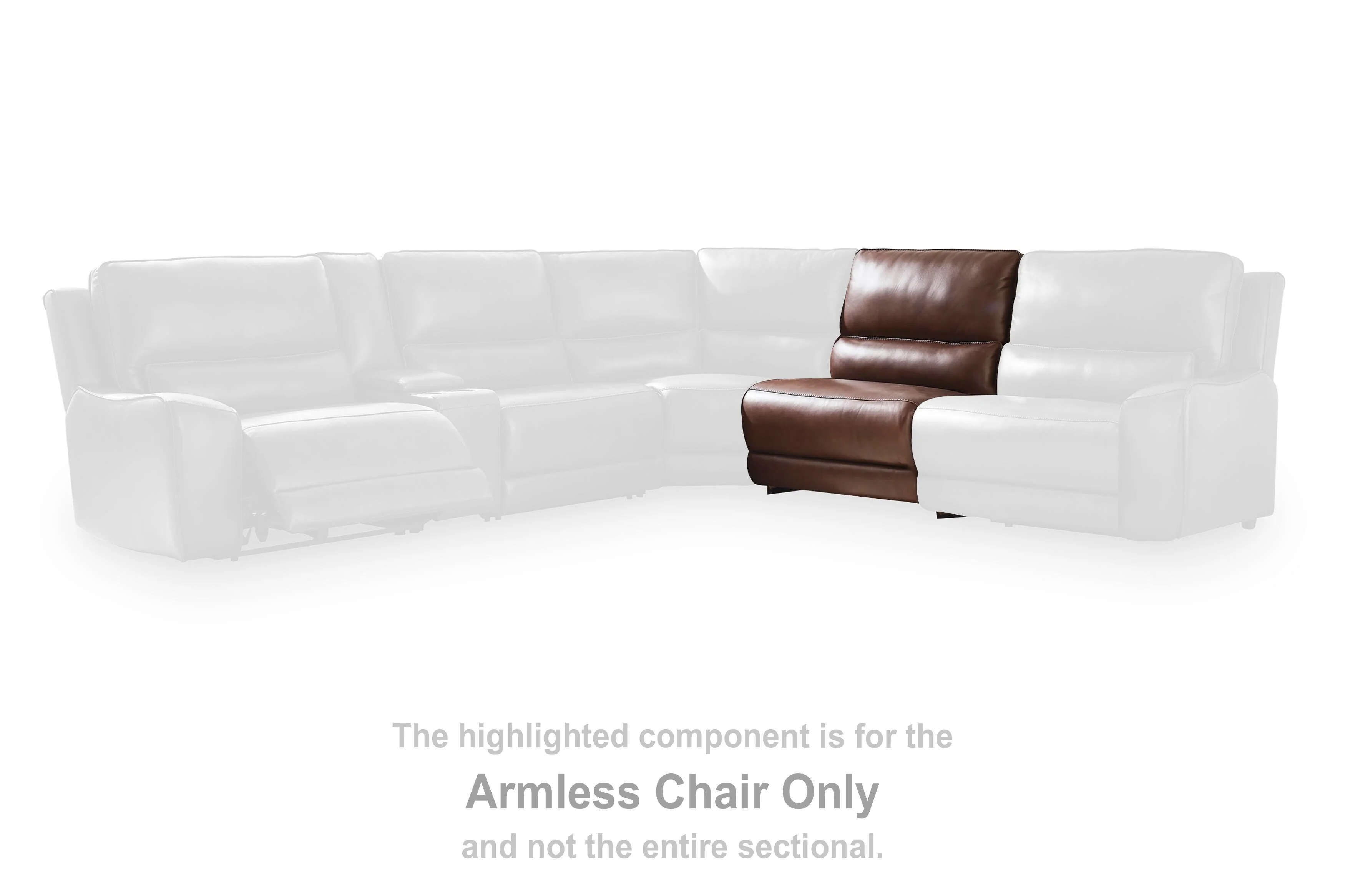 DeepWakes Reclining Sectional with Storage Console - Image 8