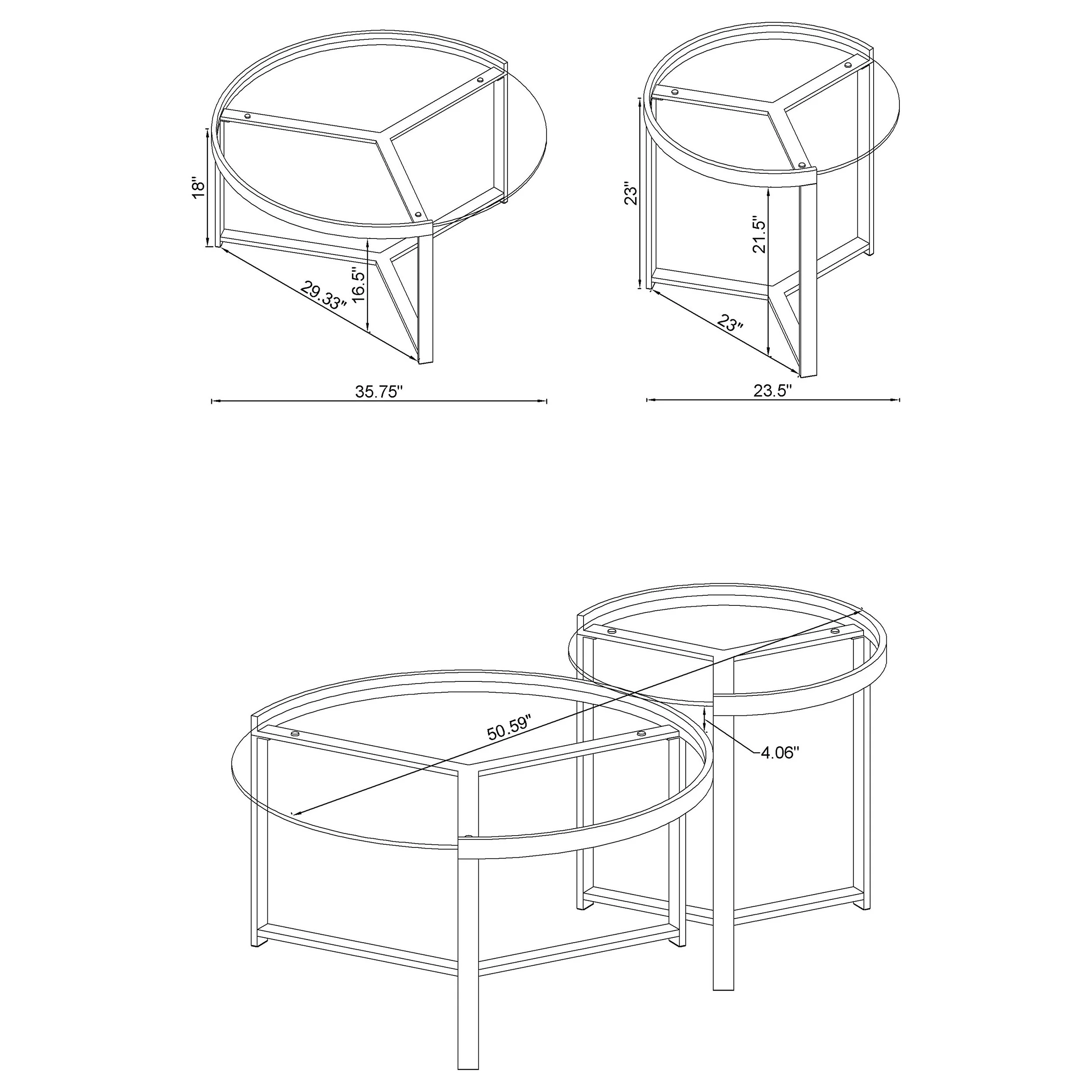 Delia Nesting Coffee Table - Image 10