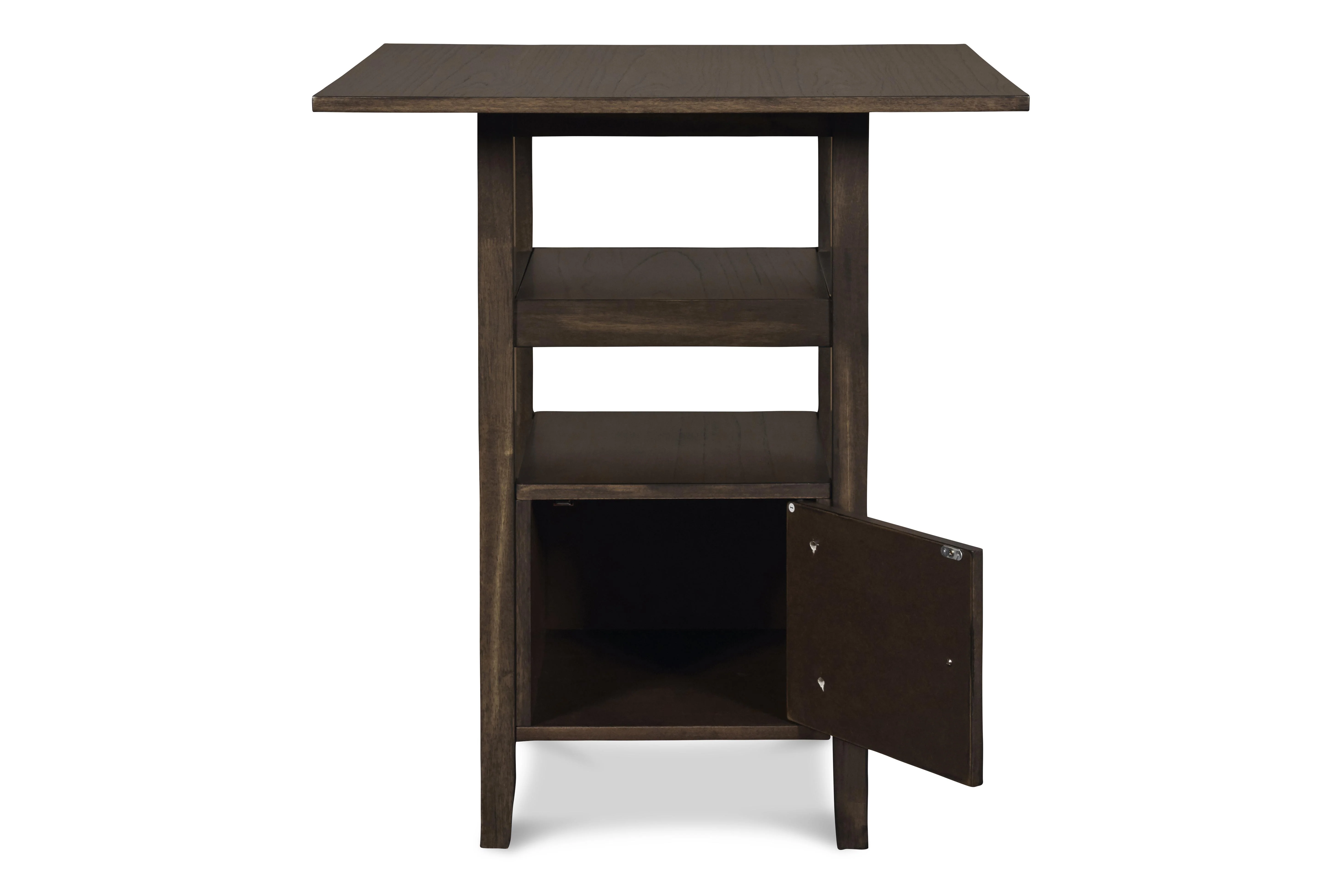 DERBY COUNTER TABLE & 4 STOOLS (SET) - CHOCOLATE - Image 3