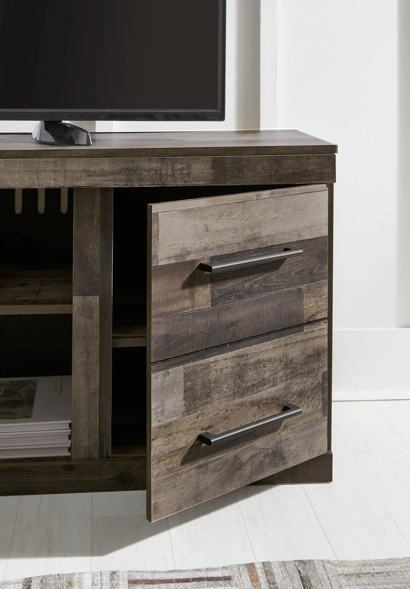 Derekson TV Stand with Electric Fireplace - Image 6