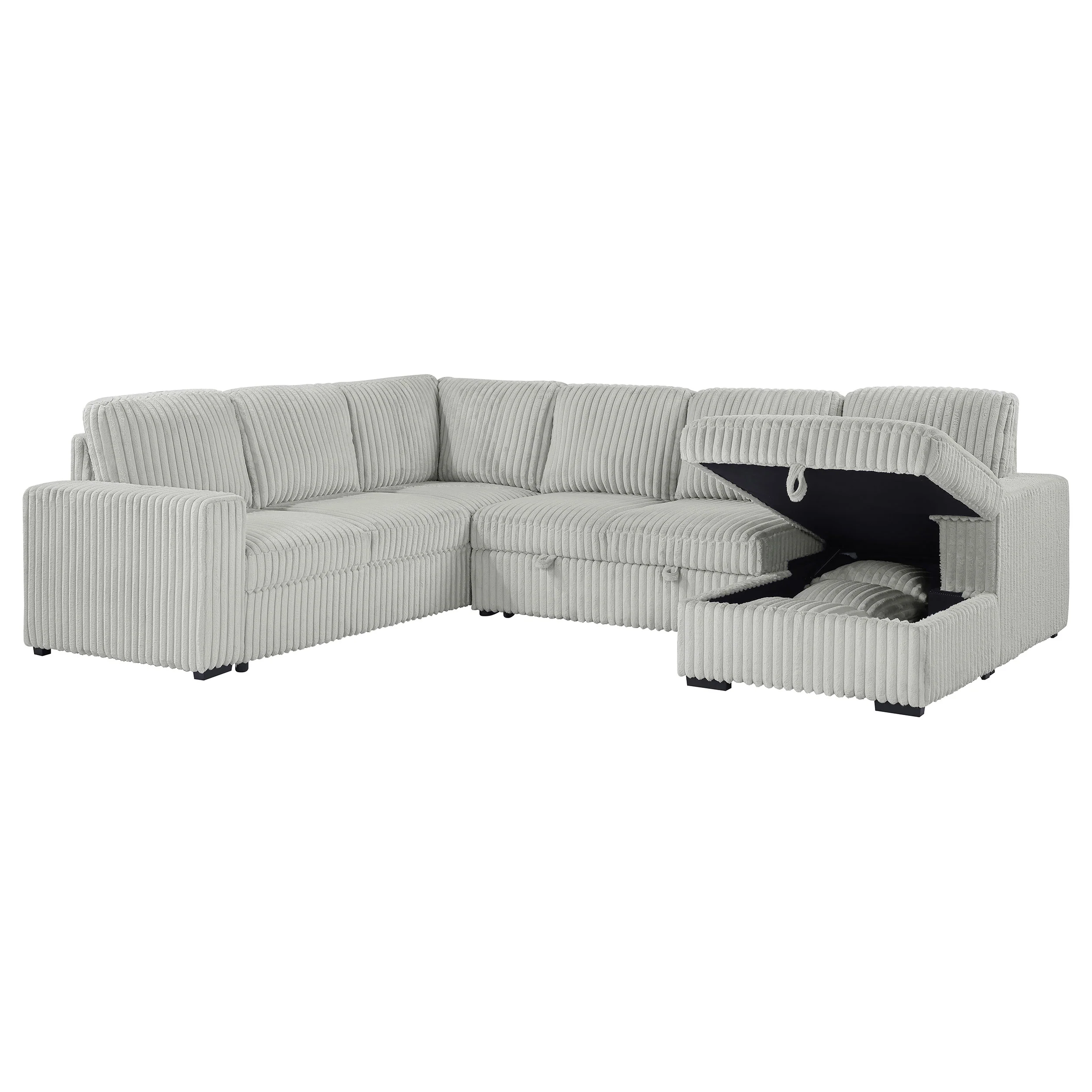 Devonshire Pull-Out Sleeper Sectional Sofa - Image 24