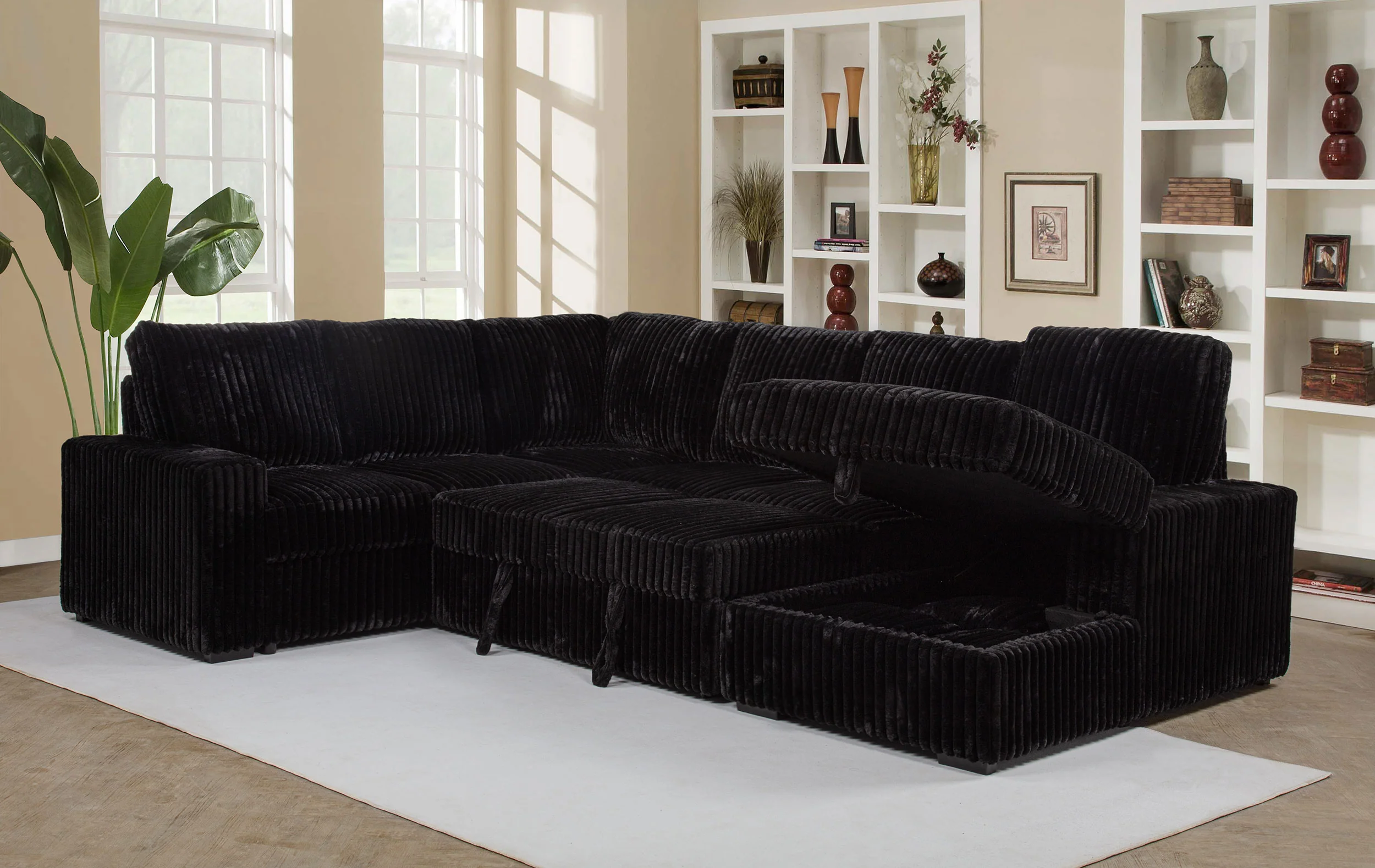 Devonshire Pull-Out Sleeper Sectional Sofa - Image 41