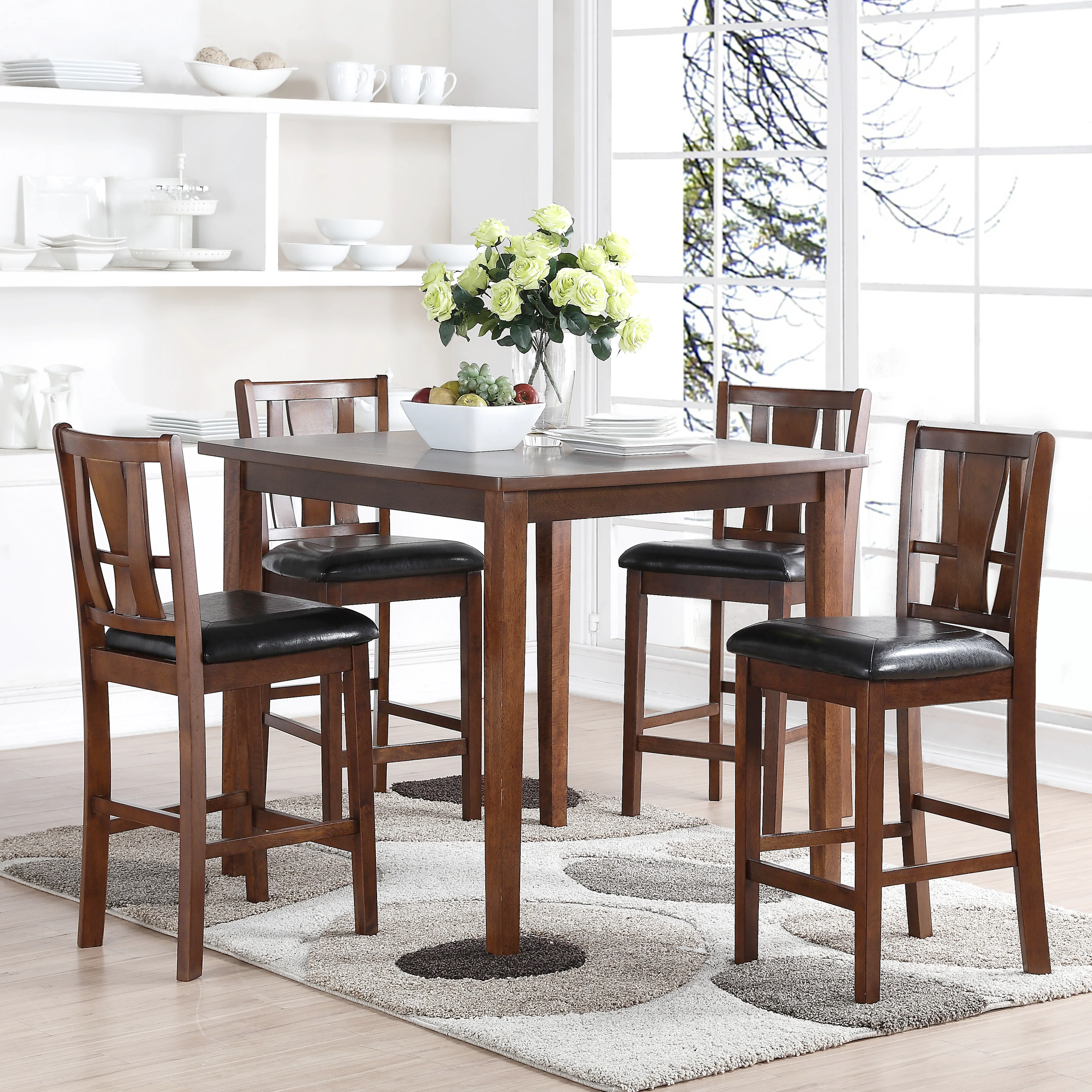 Dixon Counter Dining 5 Pc Set-Dk Espresso - Image 9