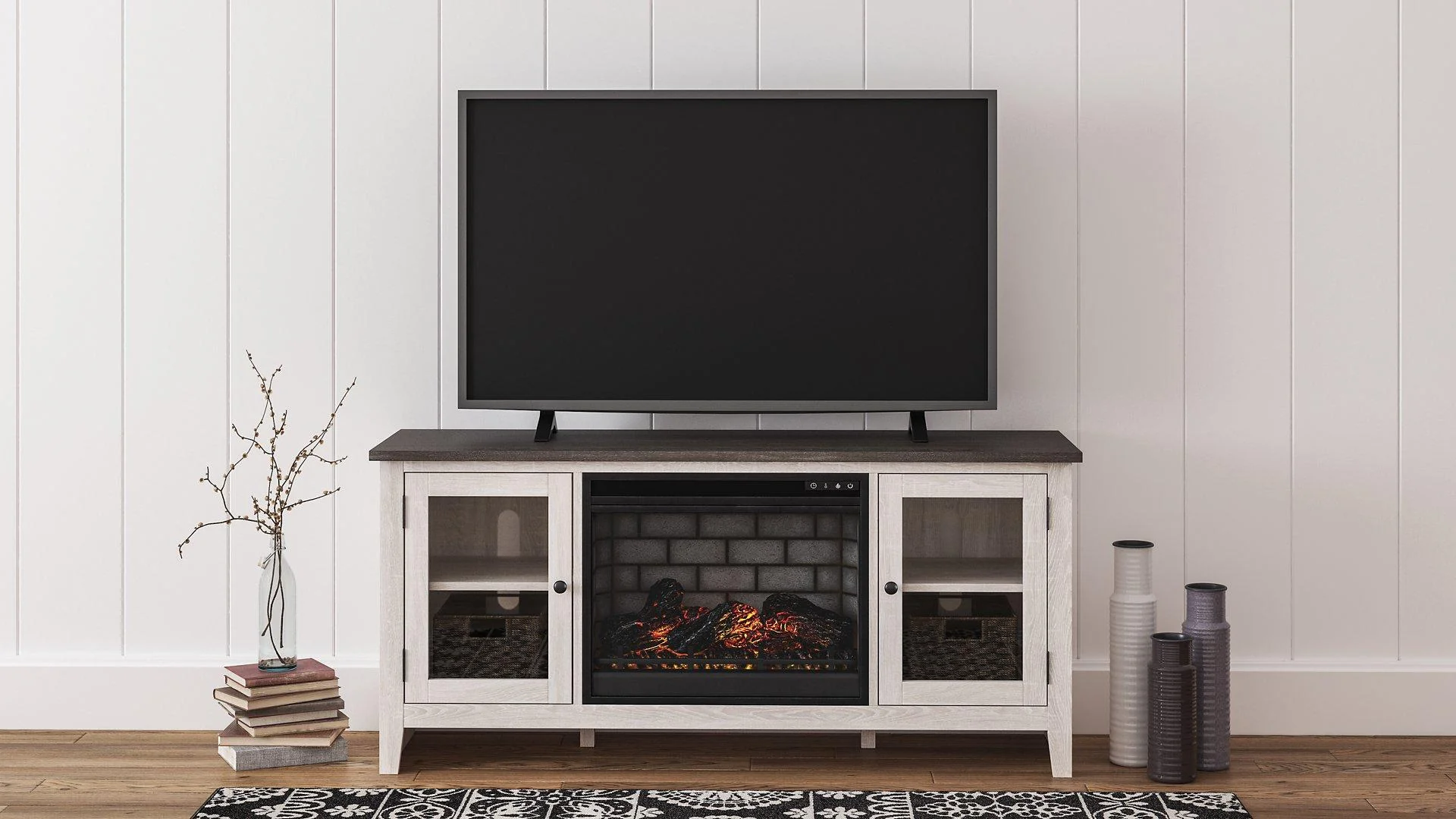 Dorrinson 60" TV Stand with Electric Fireplace - Image 2