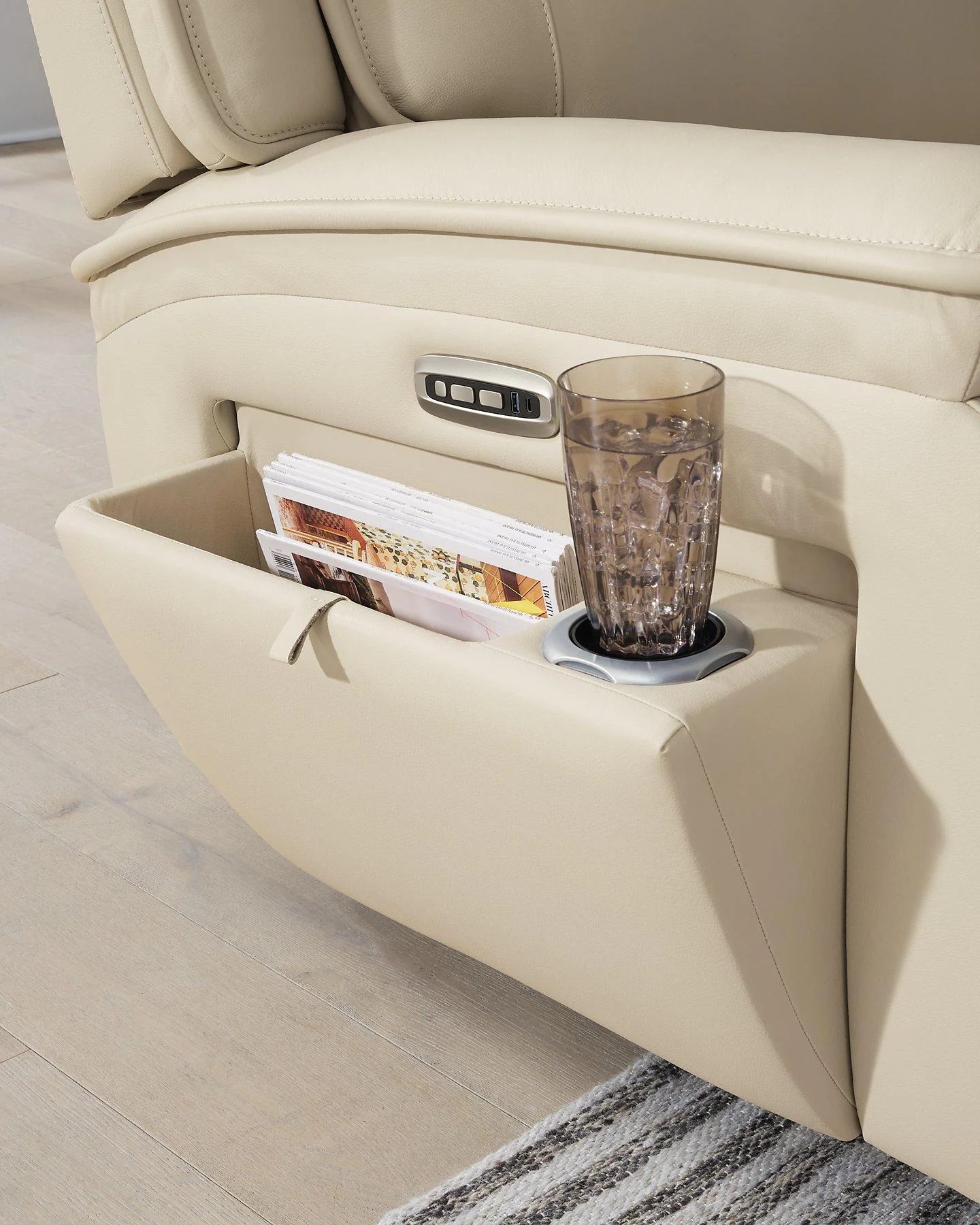 Double Deal Power Reclining Loveseat Sectional - Image 15
