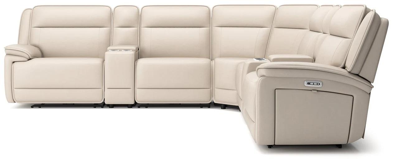 Double Deal Reclining Sectional with 2 Consoles - Image 2