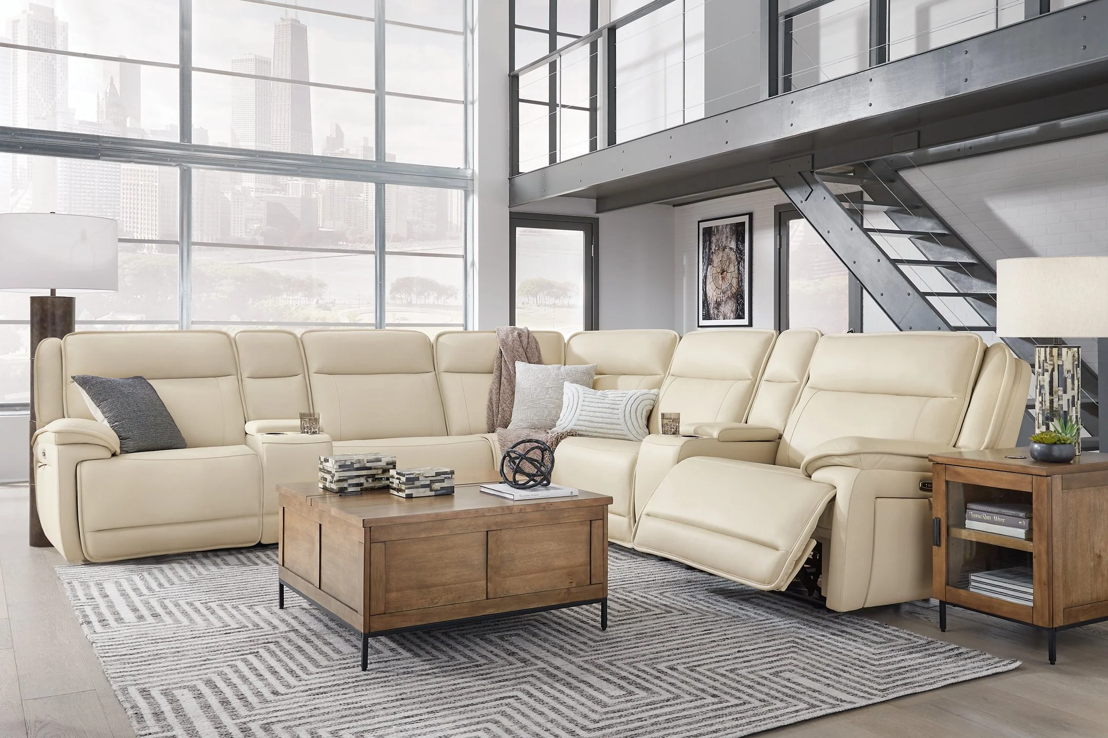 Double Deal Reclining Sectional with 2 Consoles - Image 5