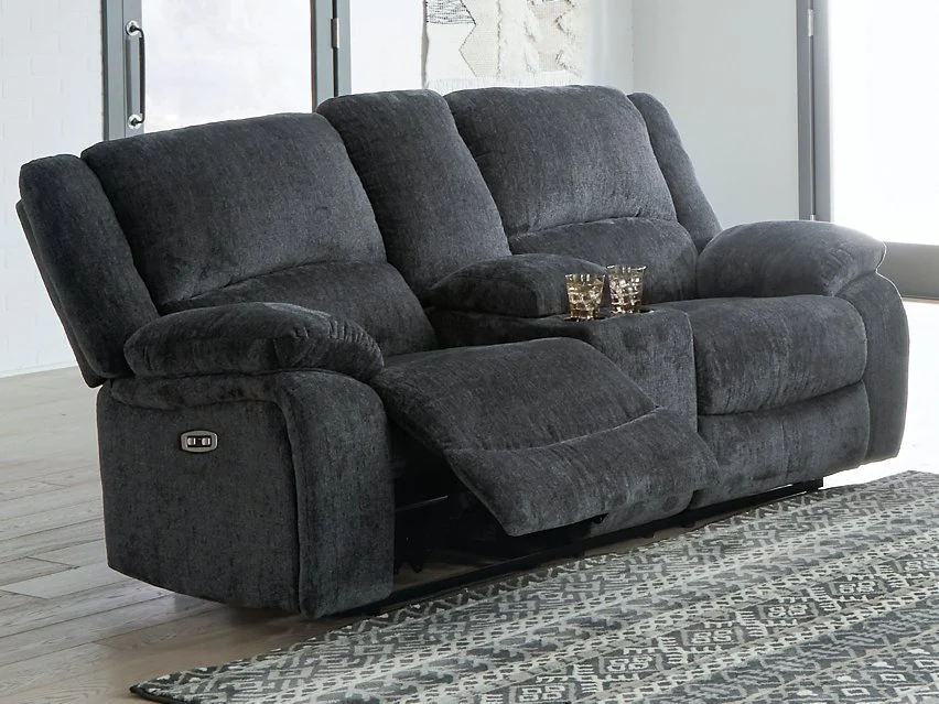 Draycoll Power Reclining Loveseat with Console - Image 2