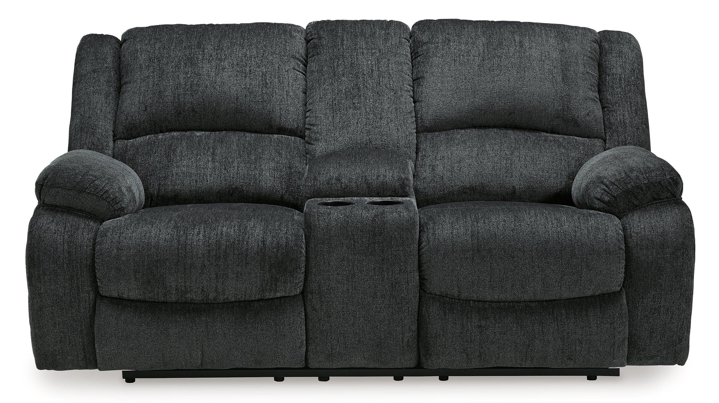 Draycoll Power Reclining Loveseat with Console - Image 4