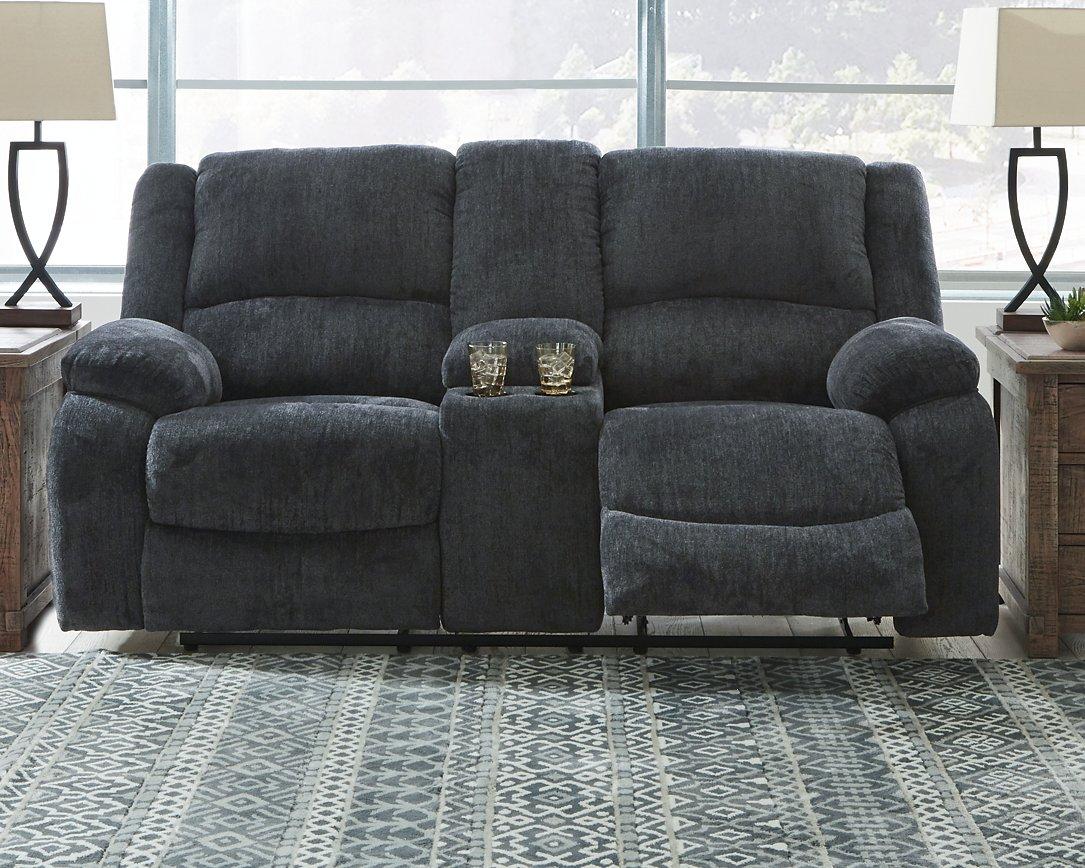 Draycoll Reclining Loveseat with Console - Image 2
