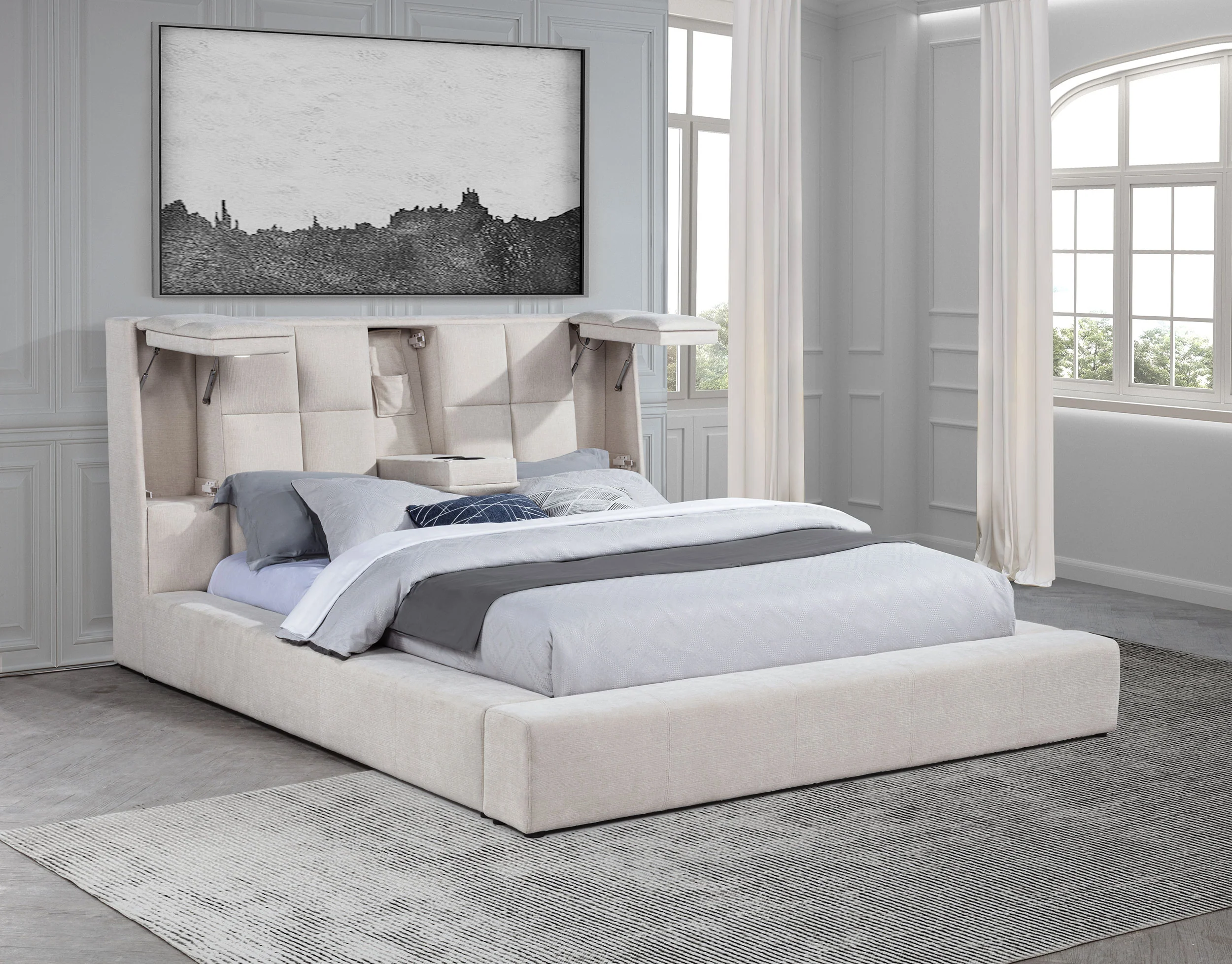 Dreux Panel Platform Bed - Image 17