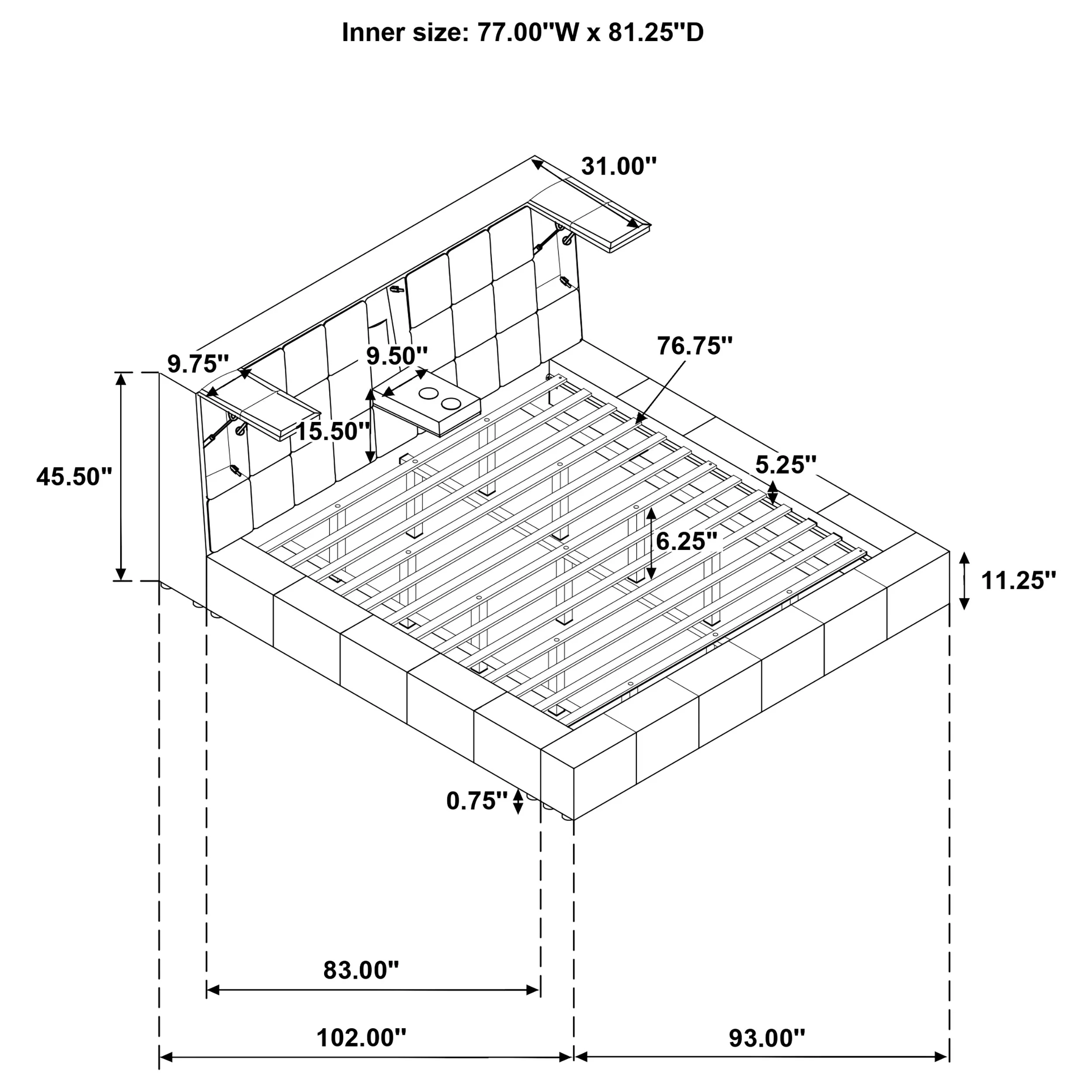 Dreux Panel Platform Bed - Image 28