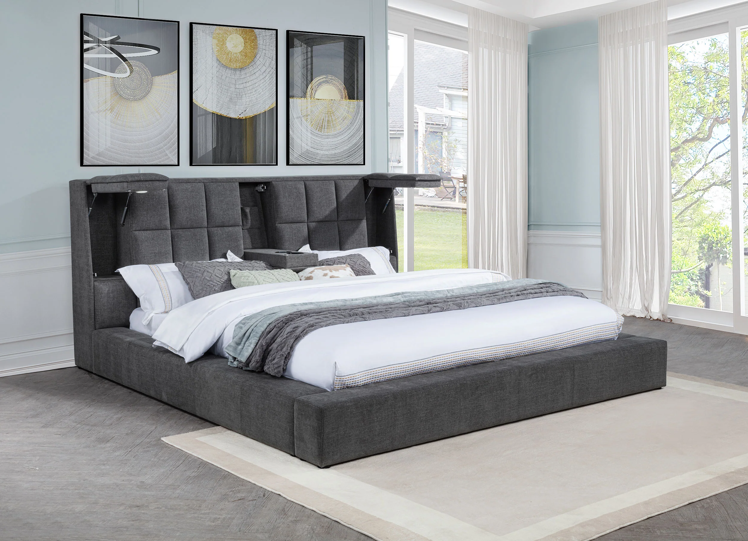 Dreux Panel Platform Bed - Image 45