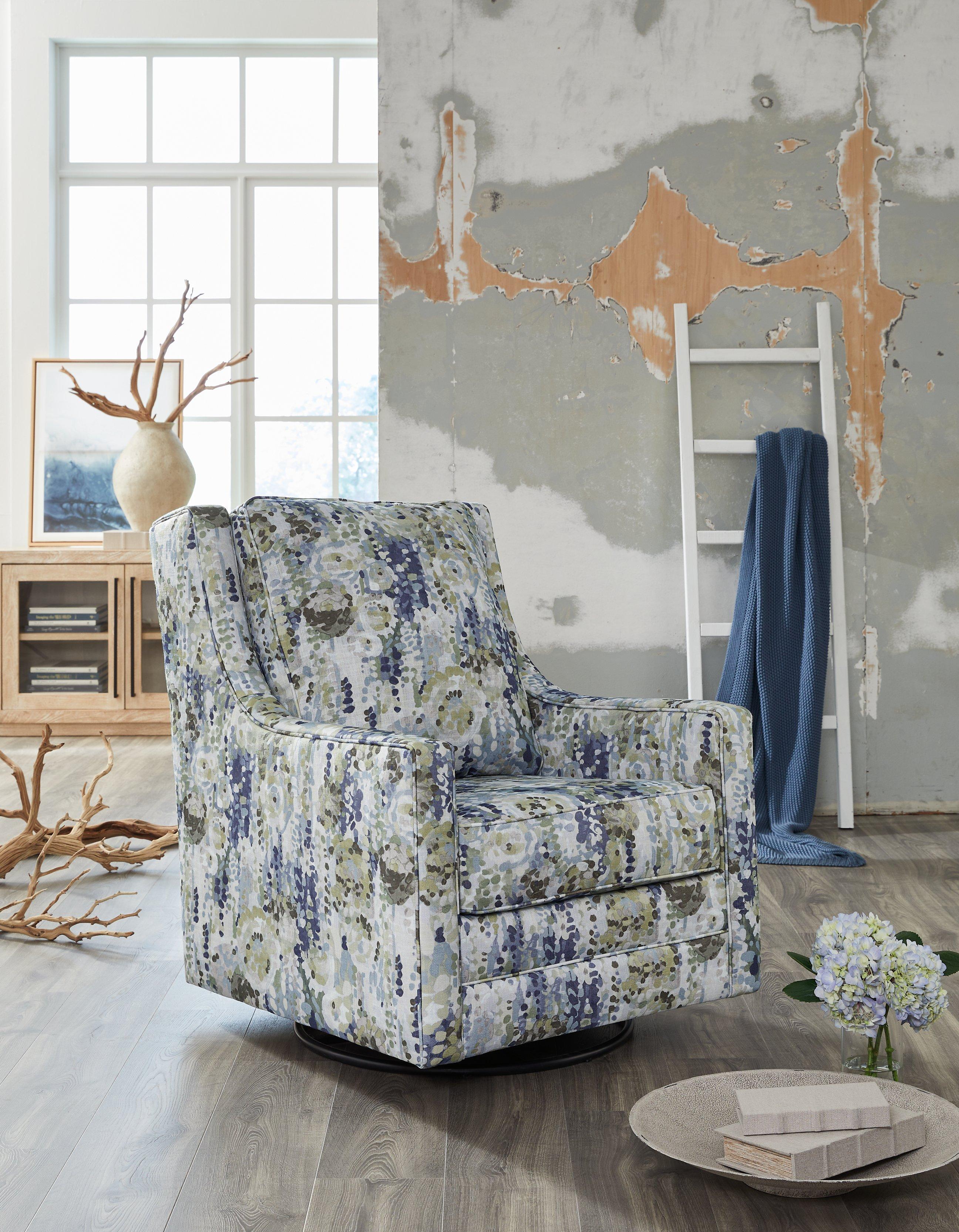 Dustinford Swivel Glider Accent Chair - Image 2