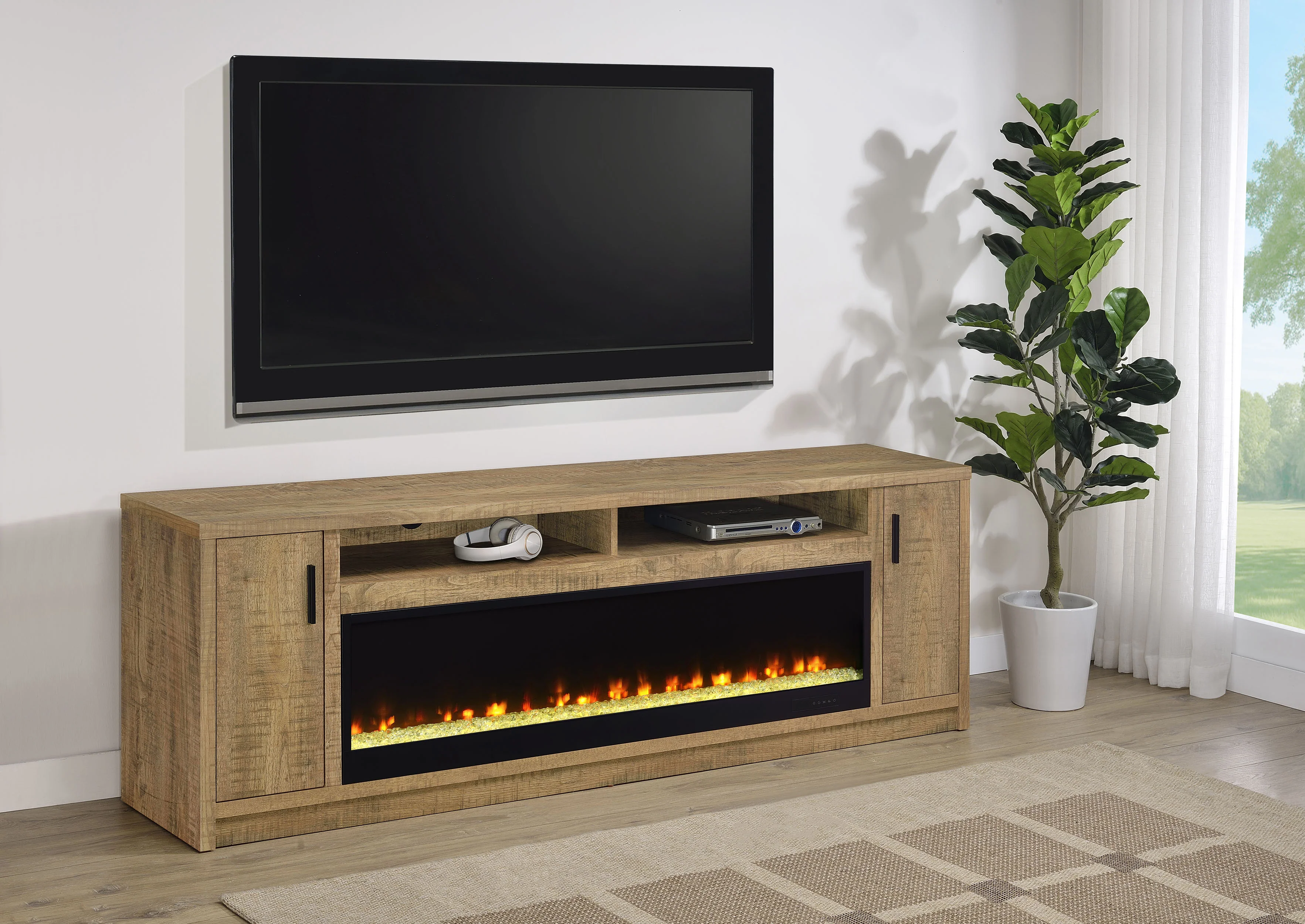 Eddy TV Stand Fireplace Console - Image 2