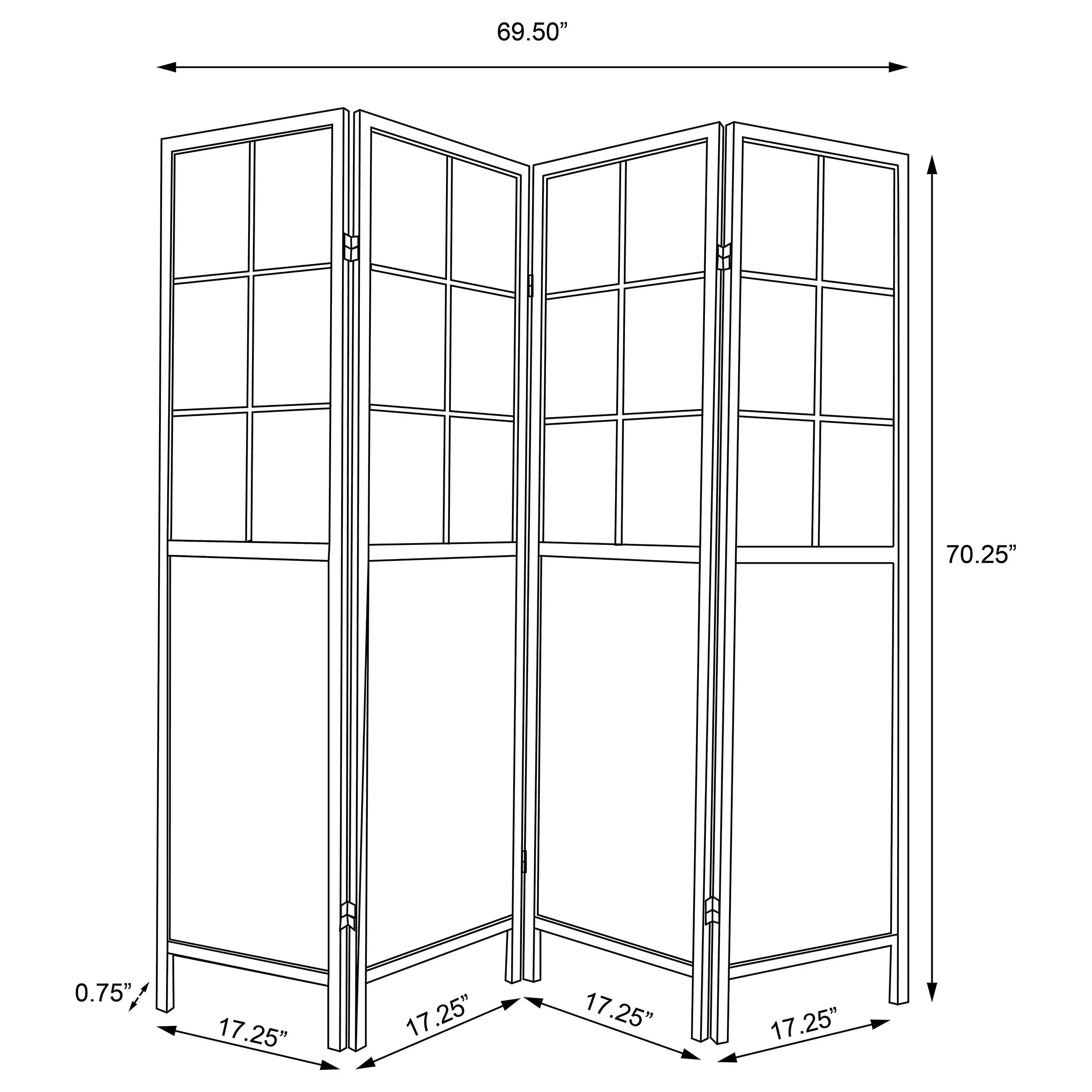 Edwards Four-Panel Room Divider - Image 7
