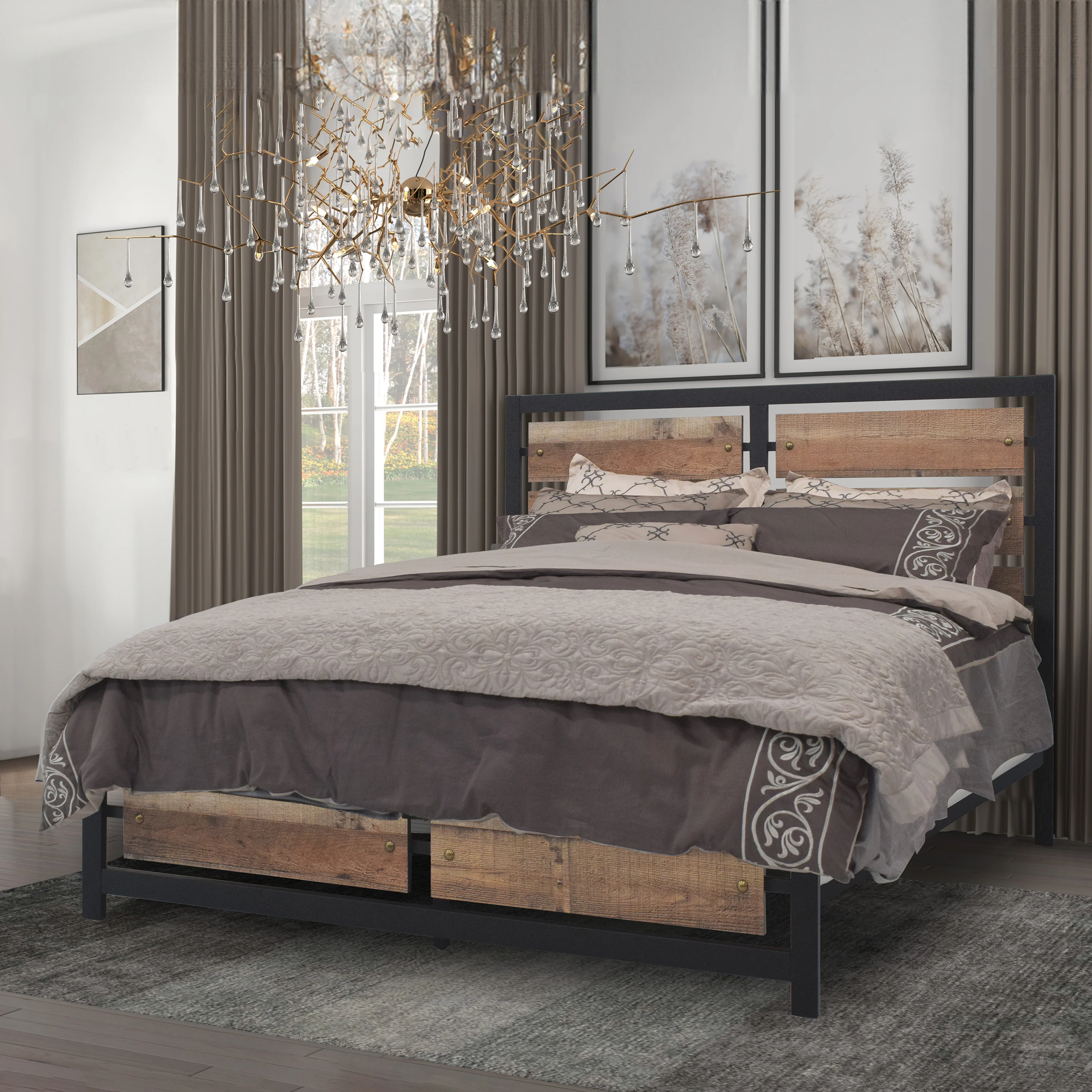Elk River 3/3 T Hb,Fb, & Slats-Rustic - Image 5