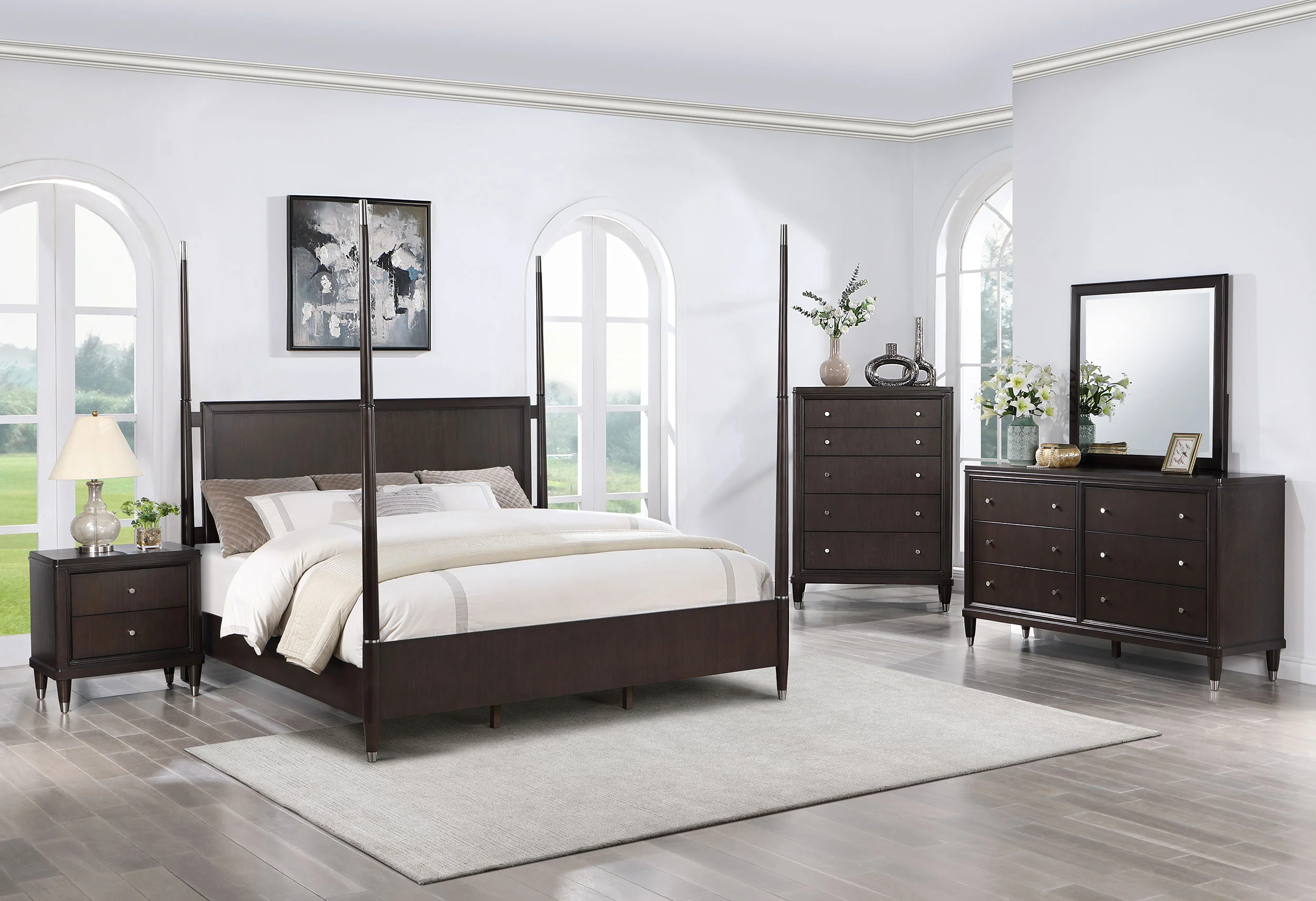 Emberlyn Four-Poster Panel Bed - Image 11