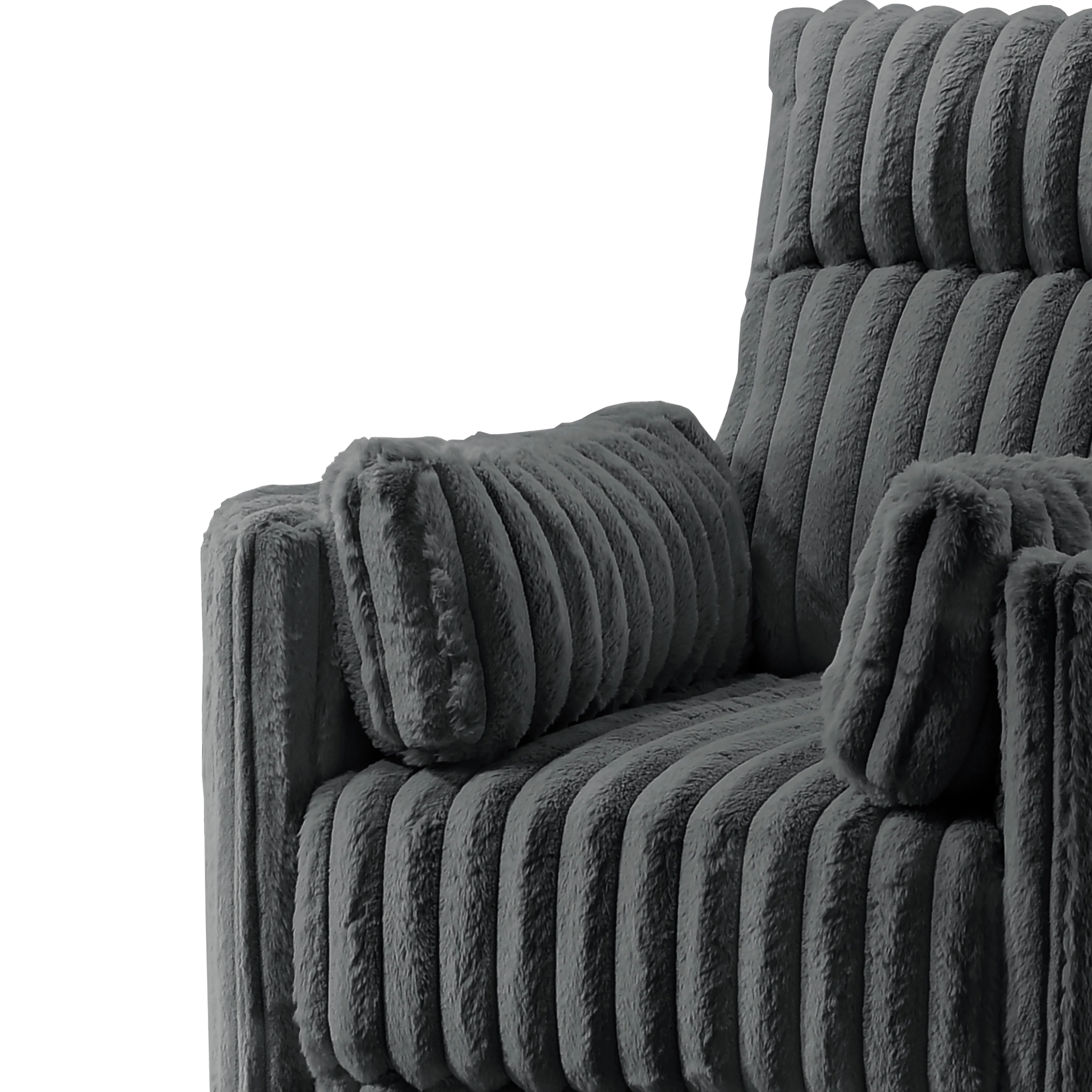 Embrace Swivel Accent Chair-Charcoal - Image 5