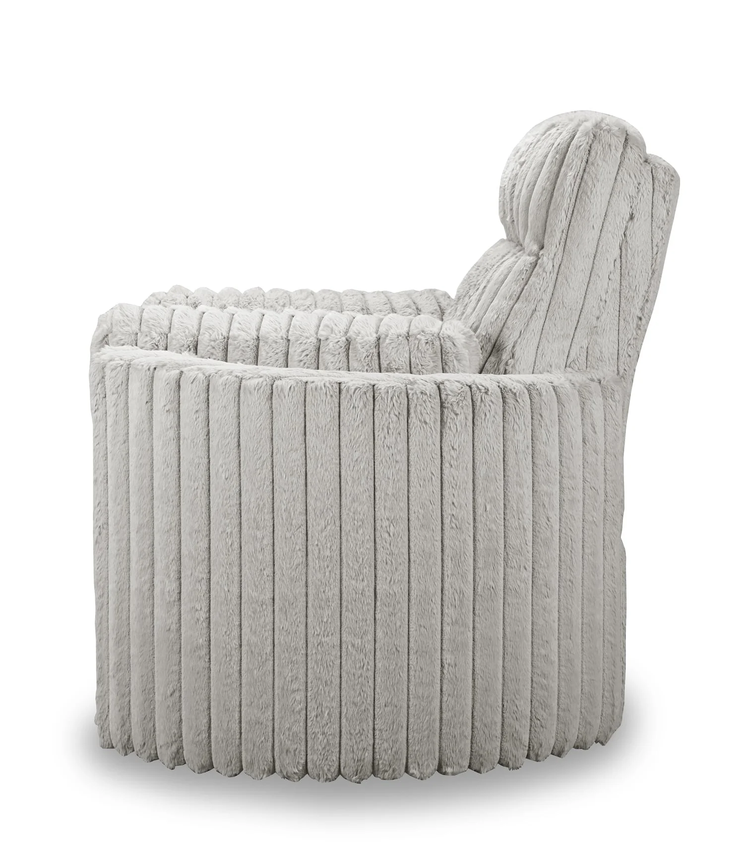 Embrace Swivel Accent Chair-Gray - Image 3