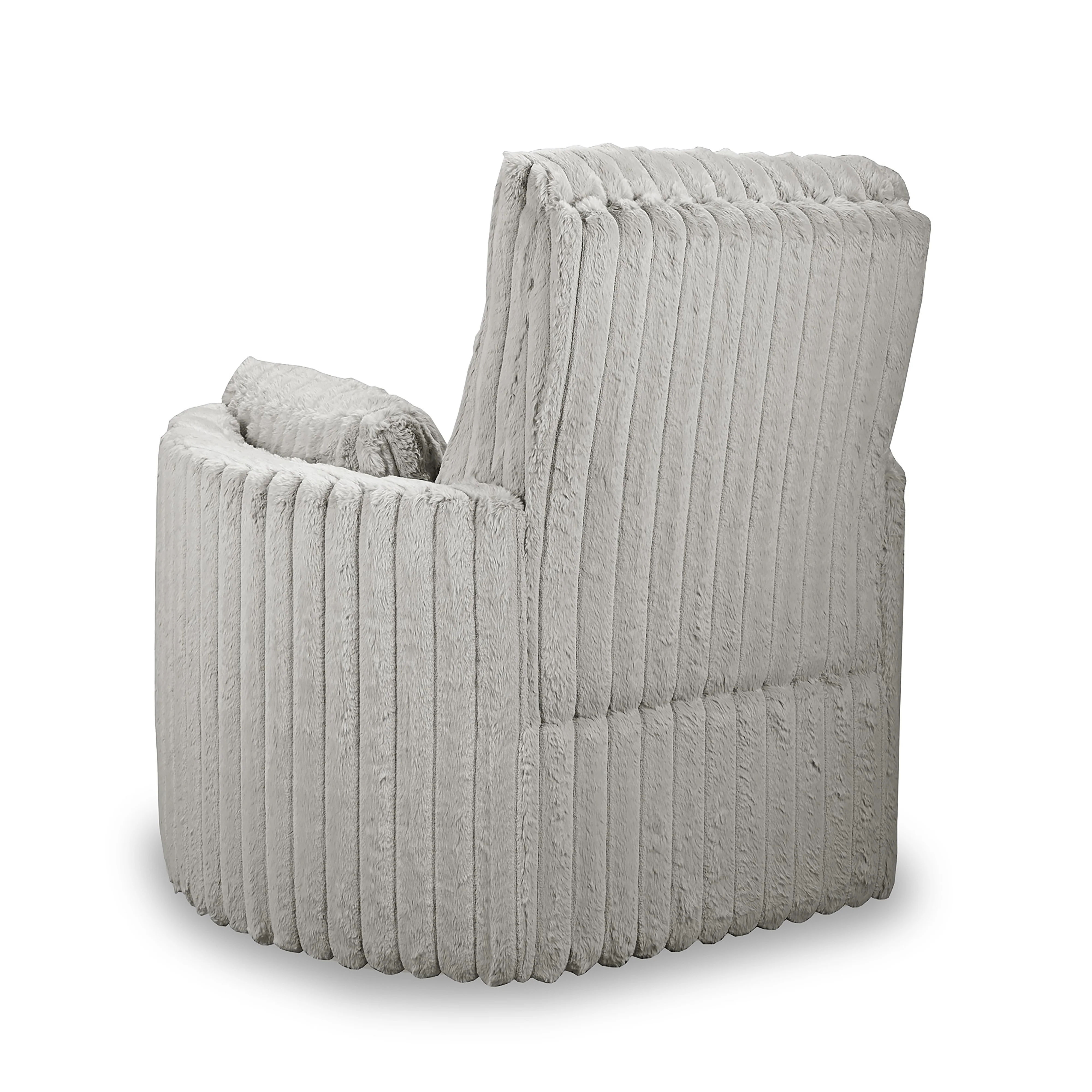Embrace Swivel Accent Chair-Gray - Image 4