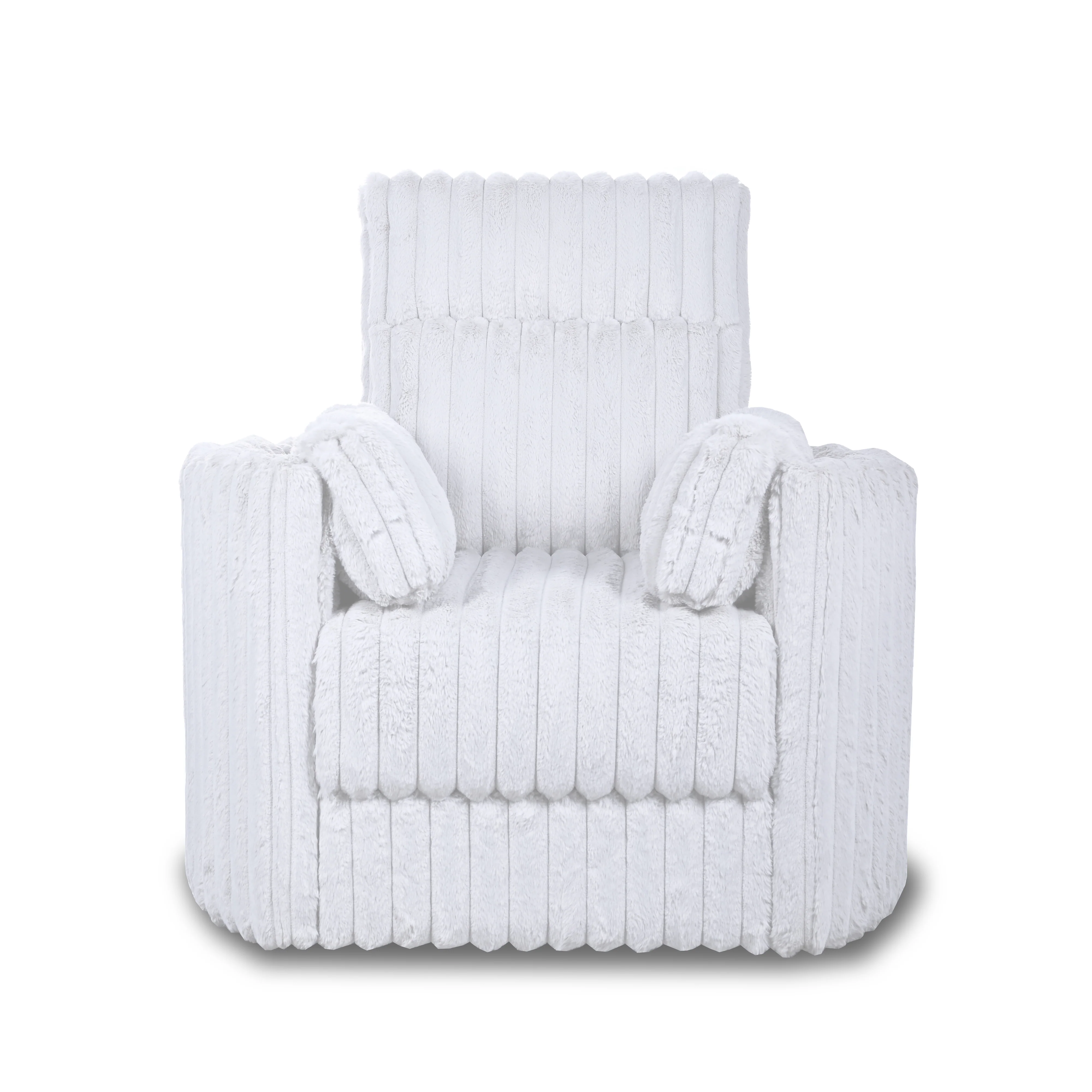 Embrace Swivel Accent Chair-White - Image 2