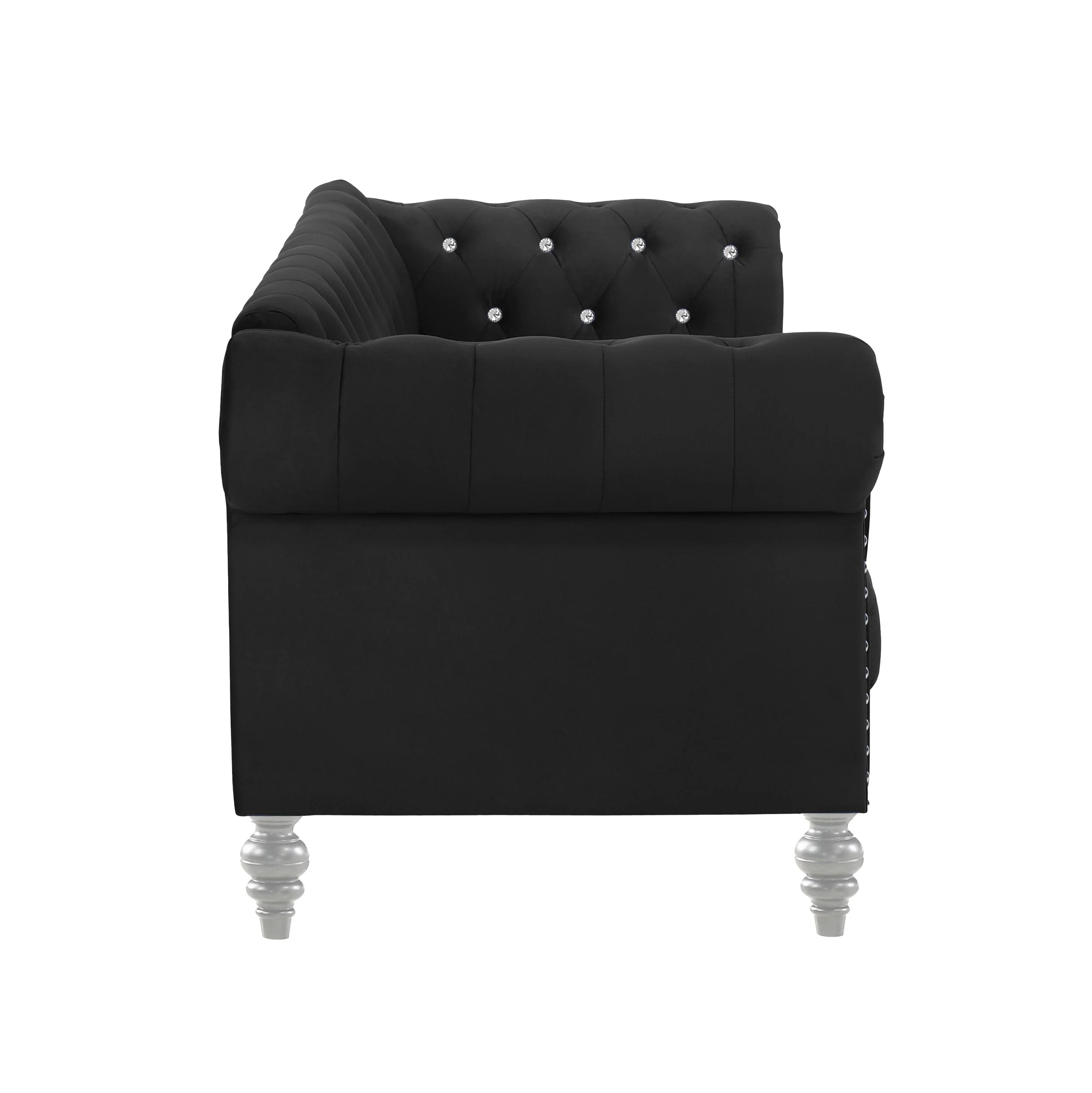 EMMA CRYSTAL CHAIR-BLACK - Image 3