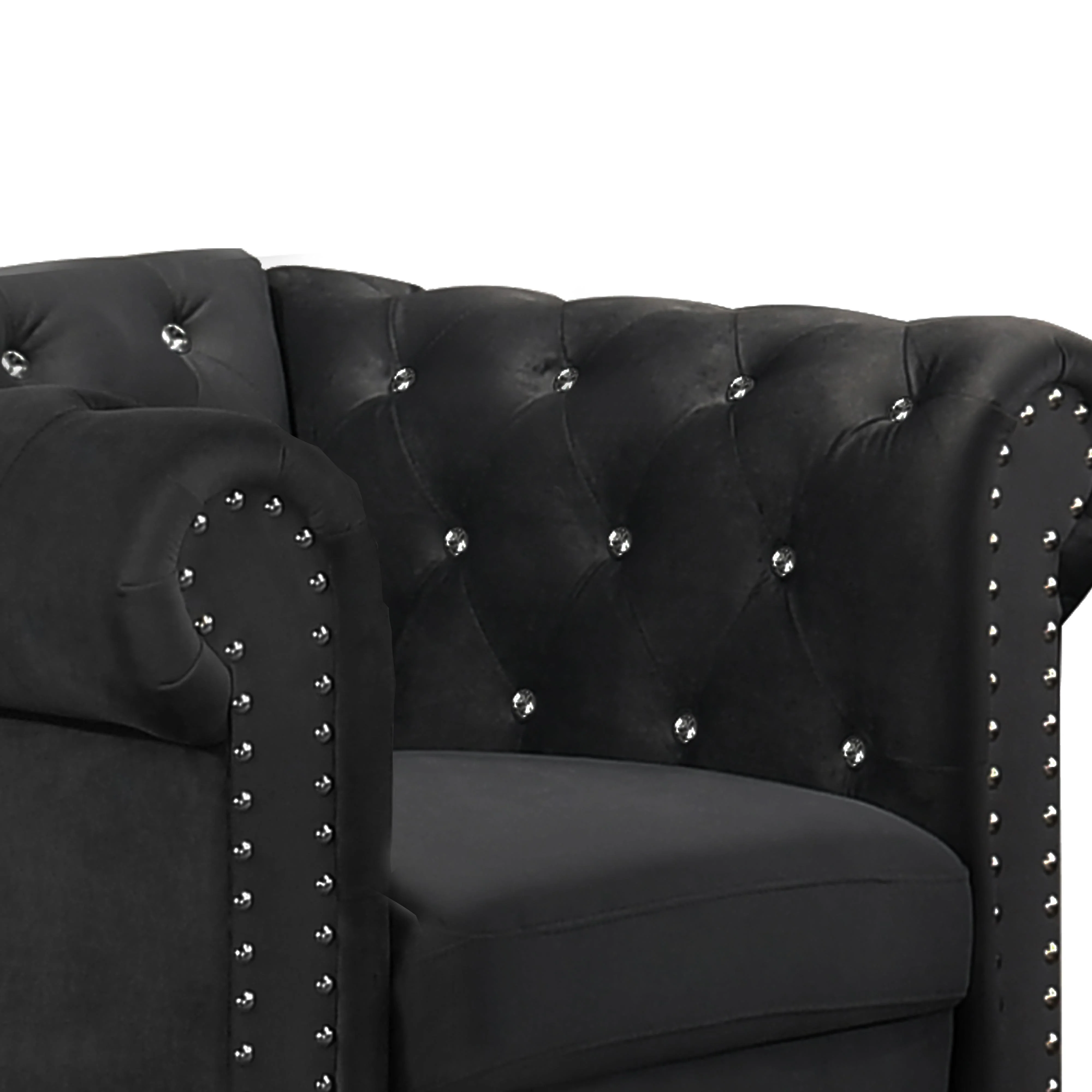 EMMA CRYSTAL CHAIR-BLACK - Image 5