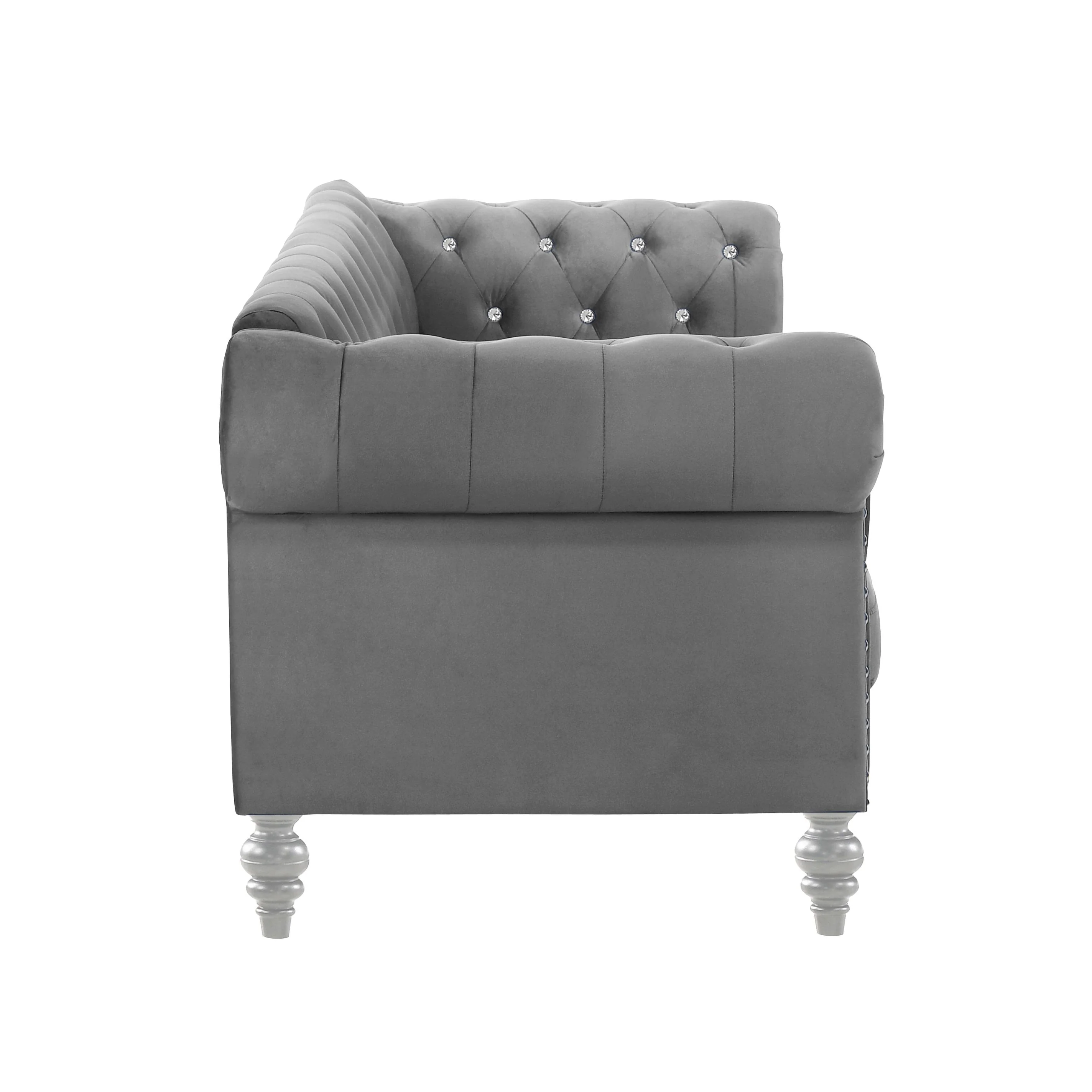 EMMA CRYSTAL CHAIR-GRAY - Image 3