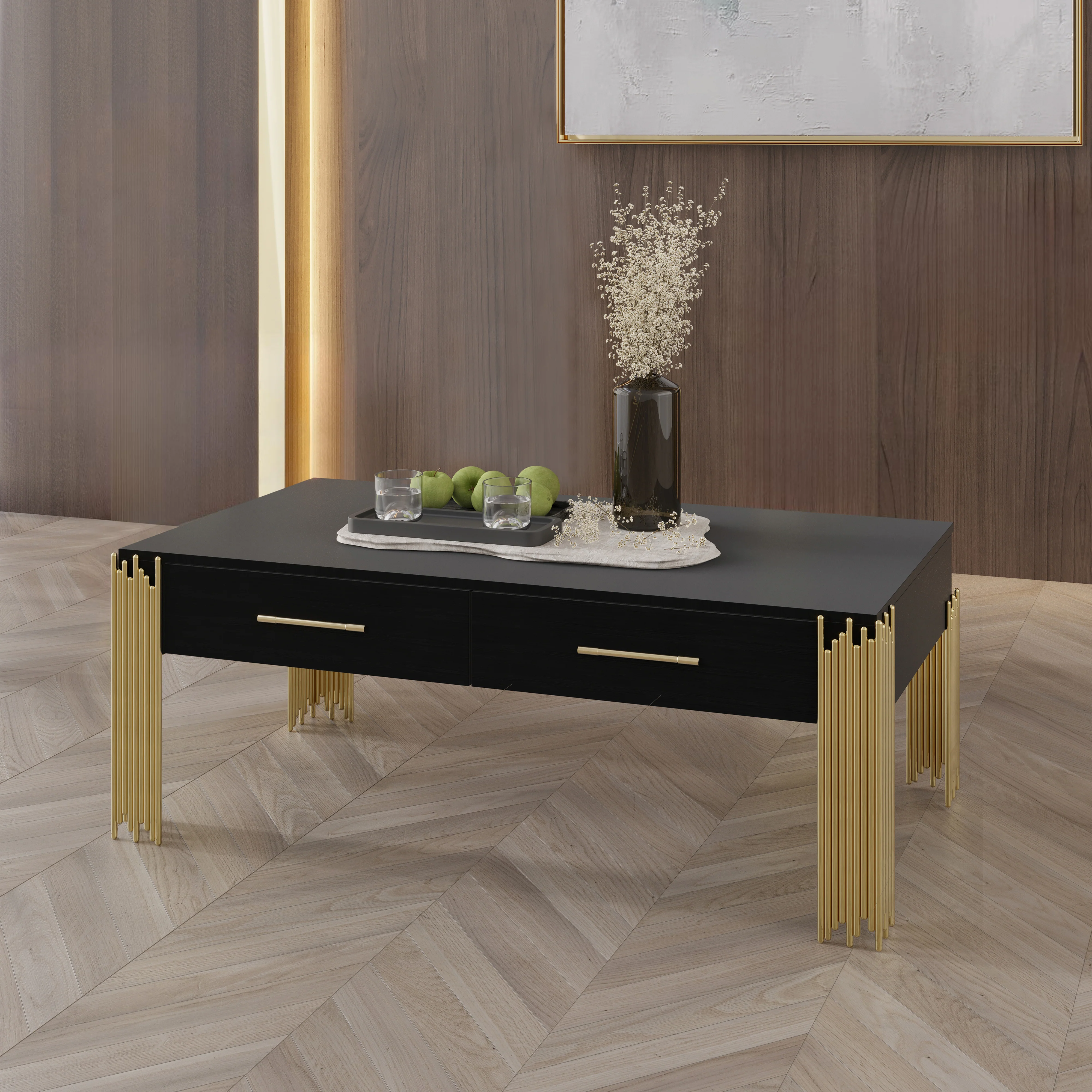 Empire Coffee Table-Black - Image 7