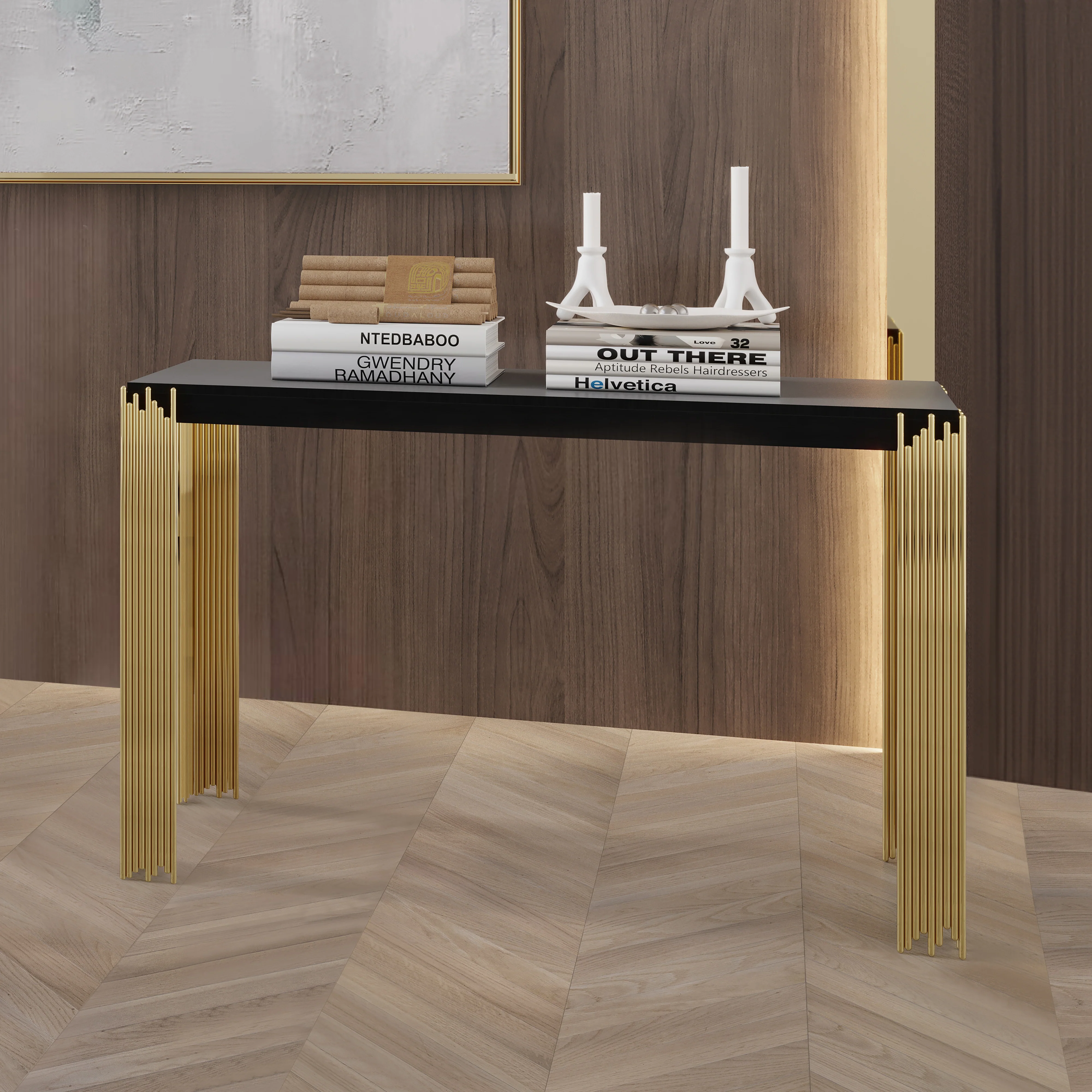 Empire Console Table-Black - Image 5