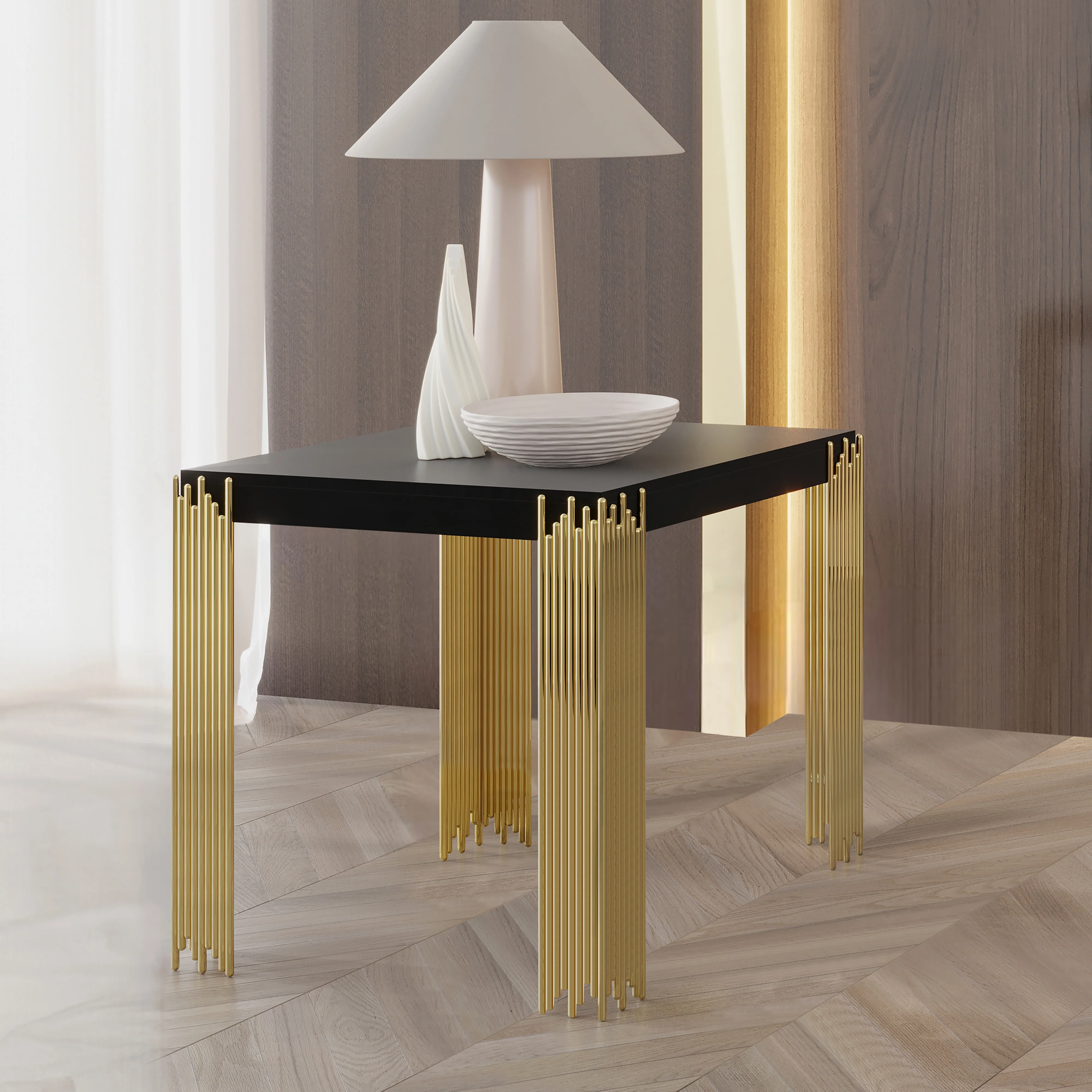 Empire End Table-Black - Image 5