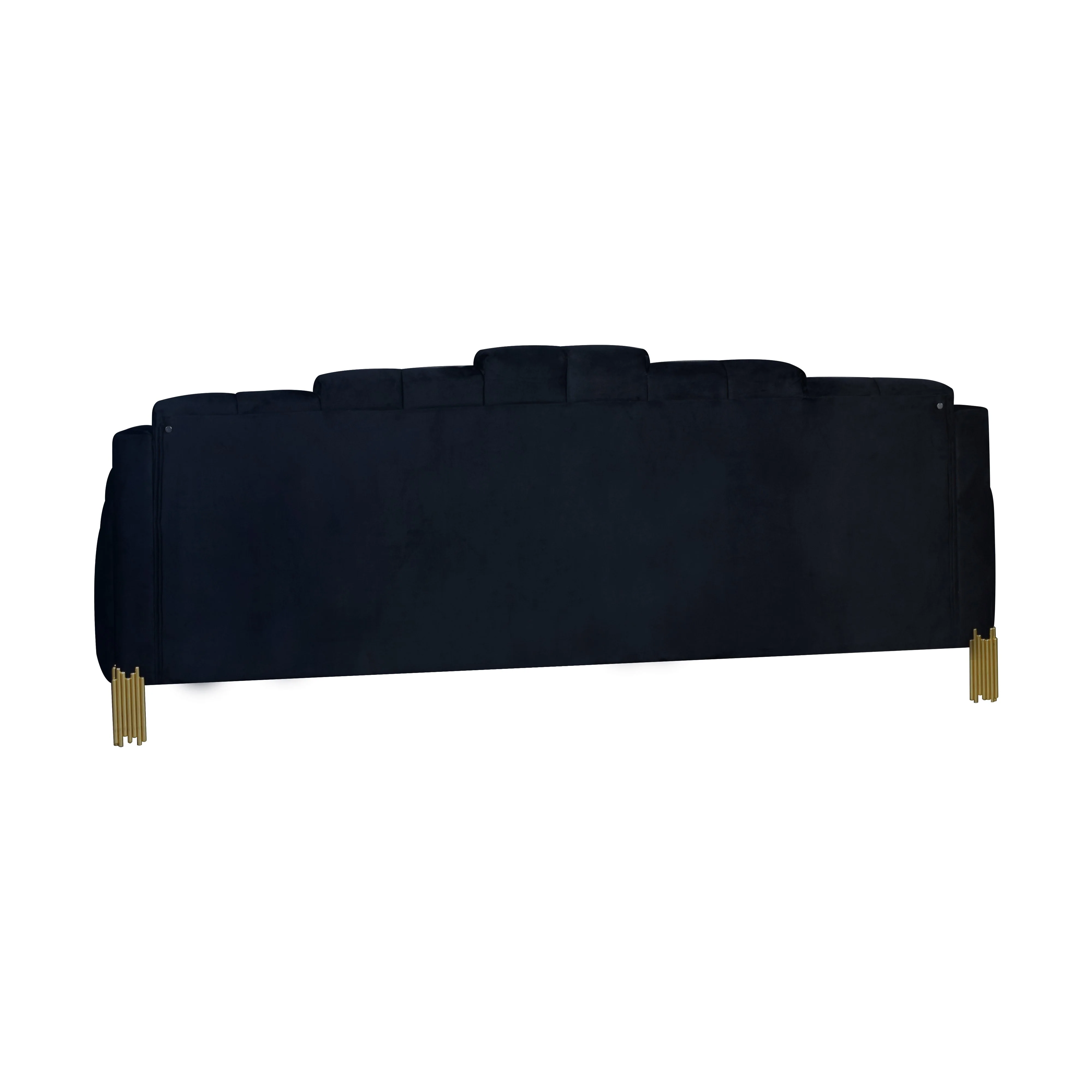 Empire Lighted Sofa-Black - Image 4