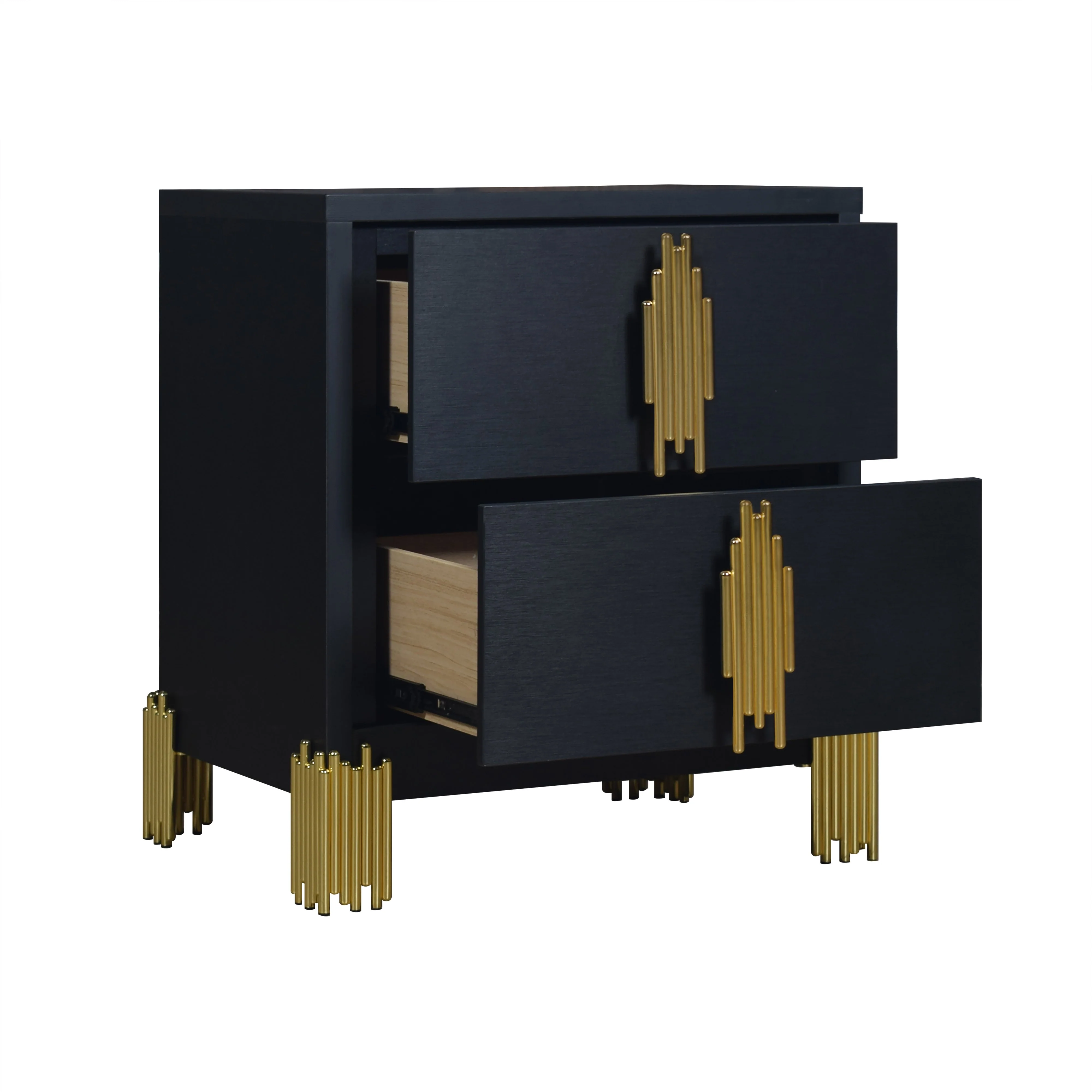 Empire Nightstand- Black - Image 3