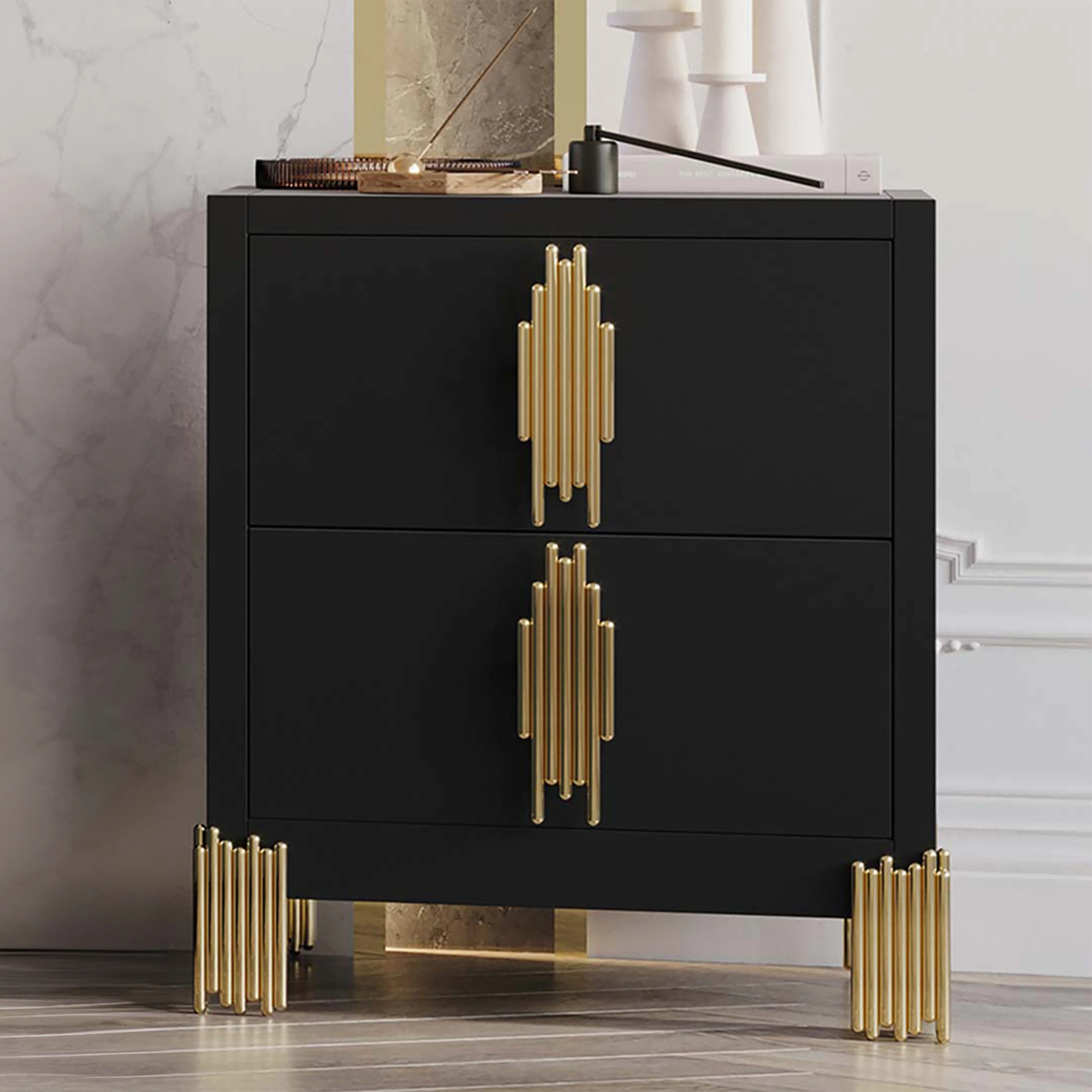 Empire Nightstand- Black - Image 7