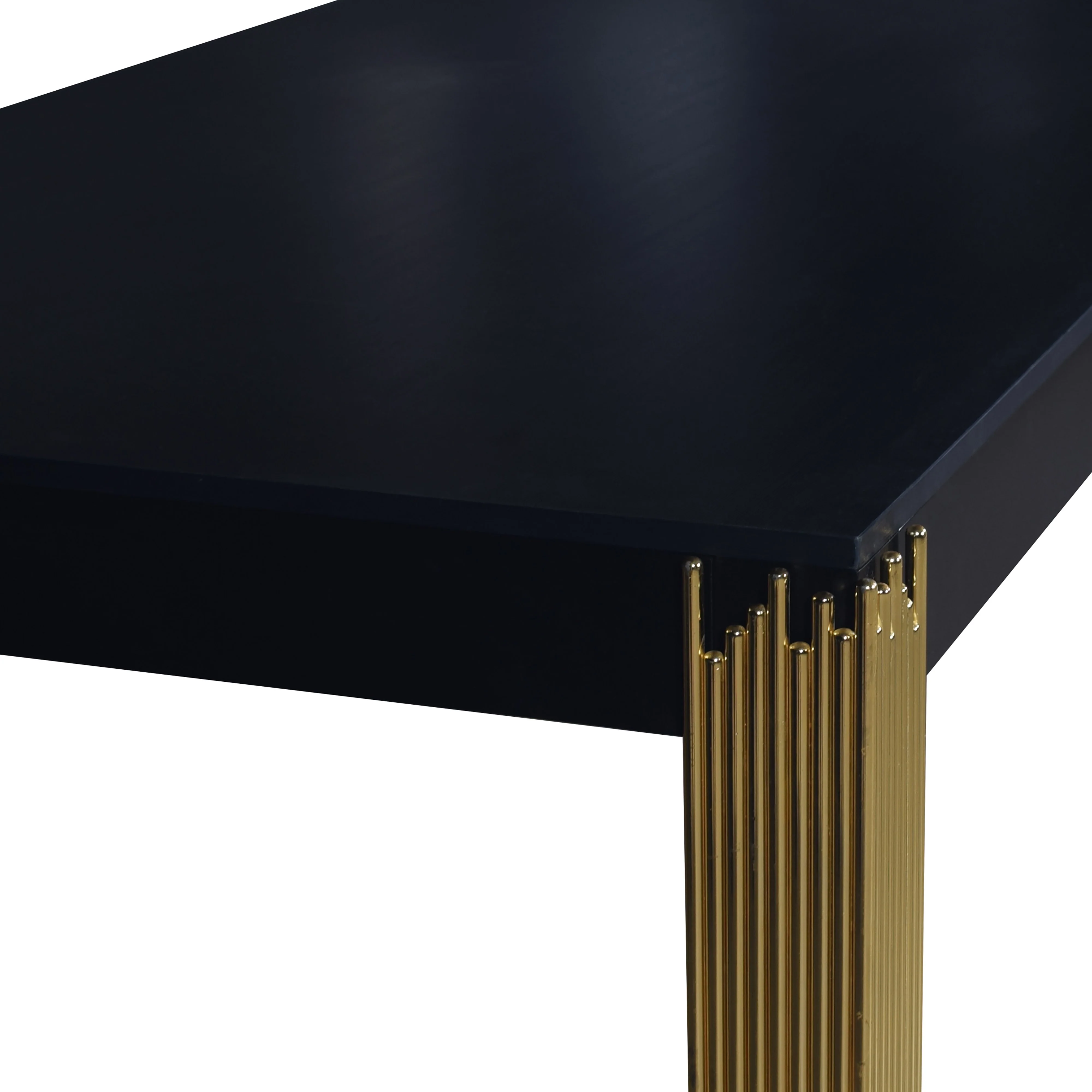 Empire Rectangle Dining Table-Black - Image 4