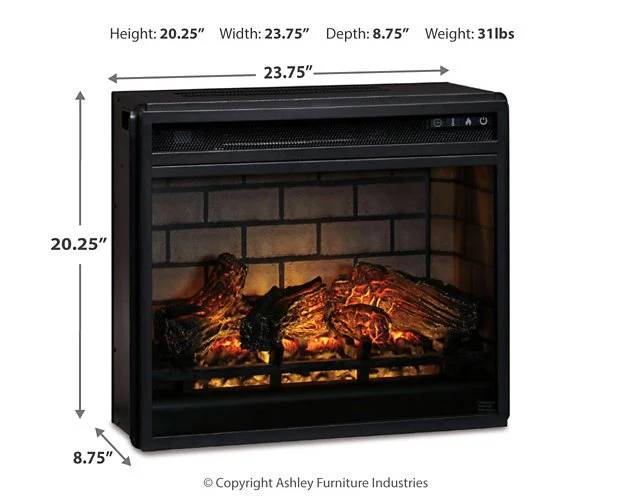Entertainment Accessories Electric Infrared Fireplace Insert - Image 7
