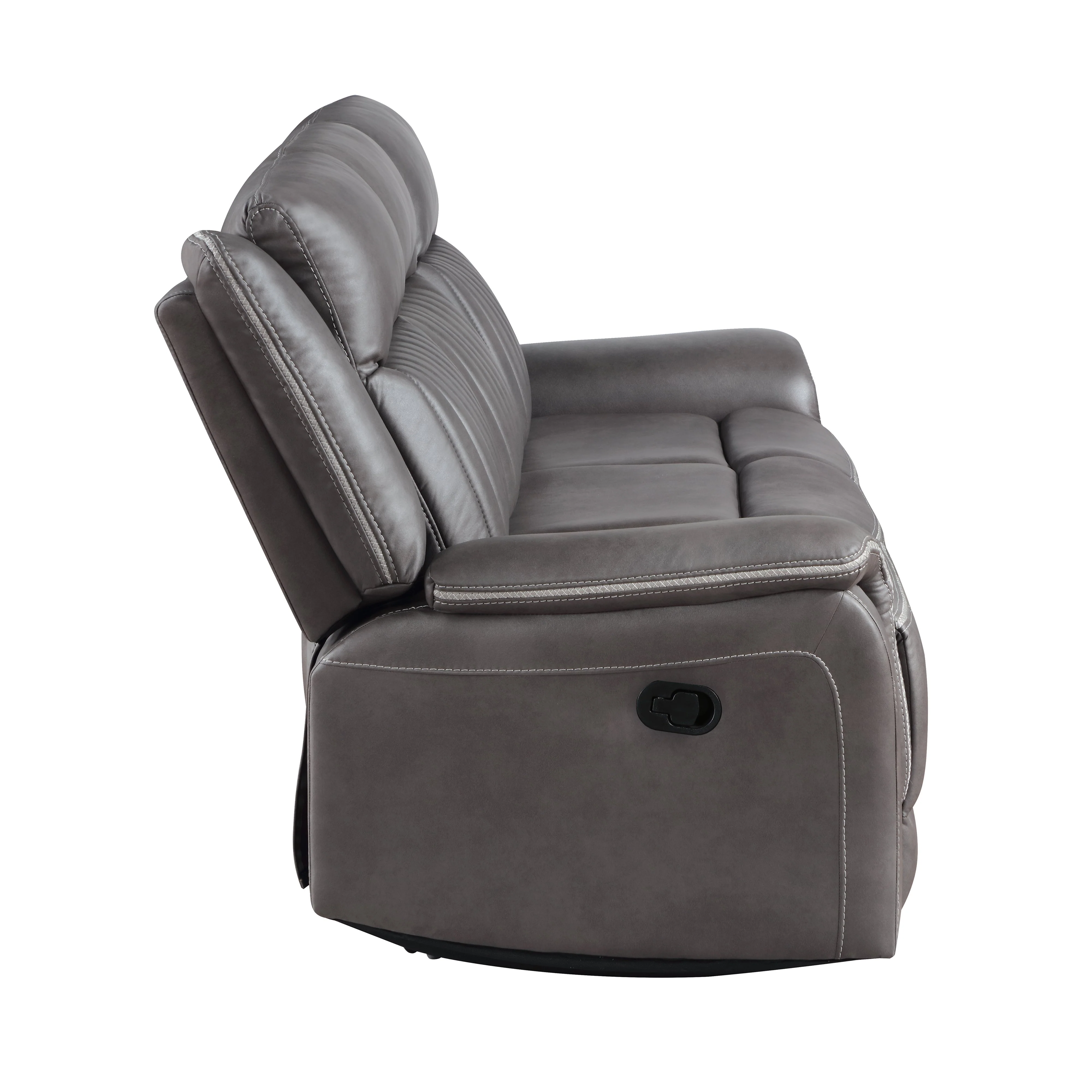 Enzo Sofa W/Dual Recliner- Gray - Image 4