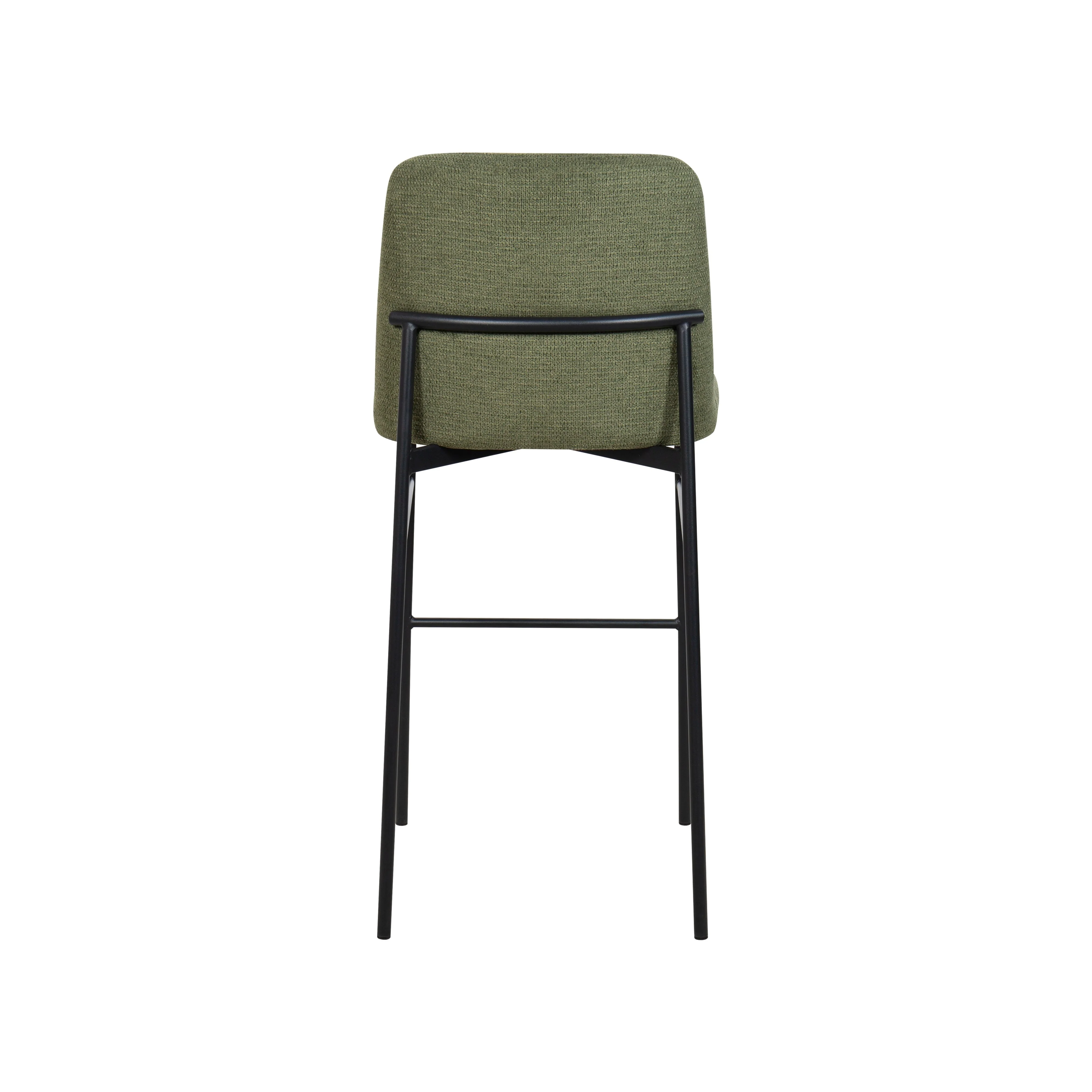 Erik Bar Chair W/ Black Metal Frame- Green (2 Per Carton) - Image 5