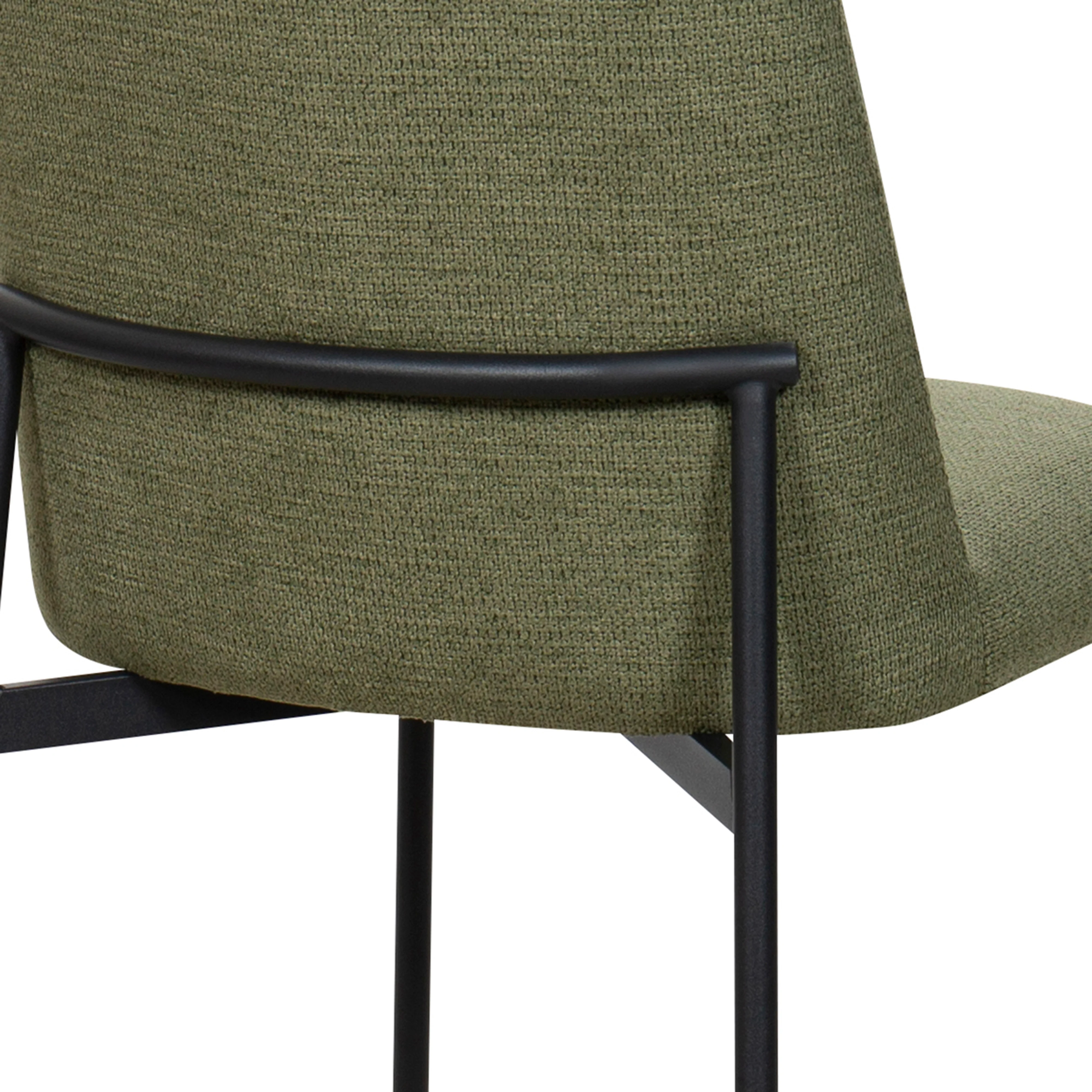 Erik Bar Chair W/ Black Metal Frame- Green (2 Per Carton) - Image 8