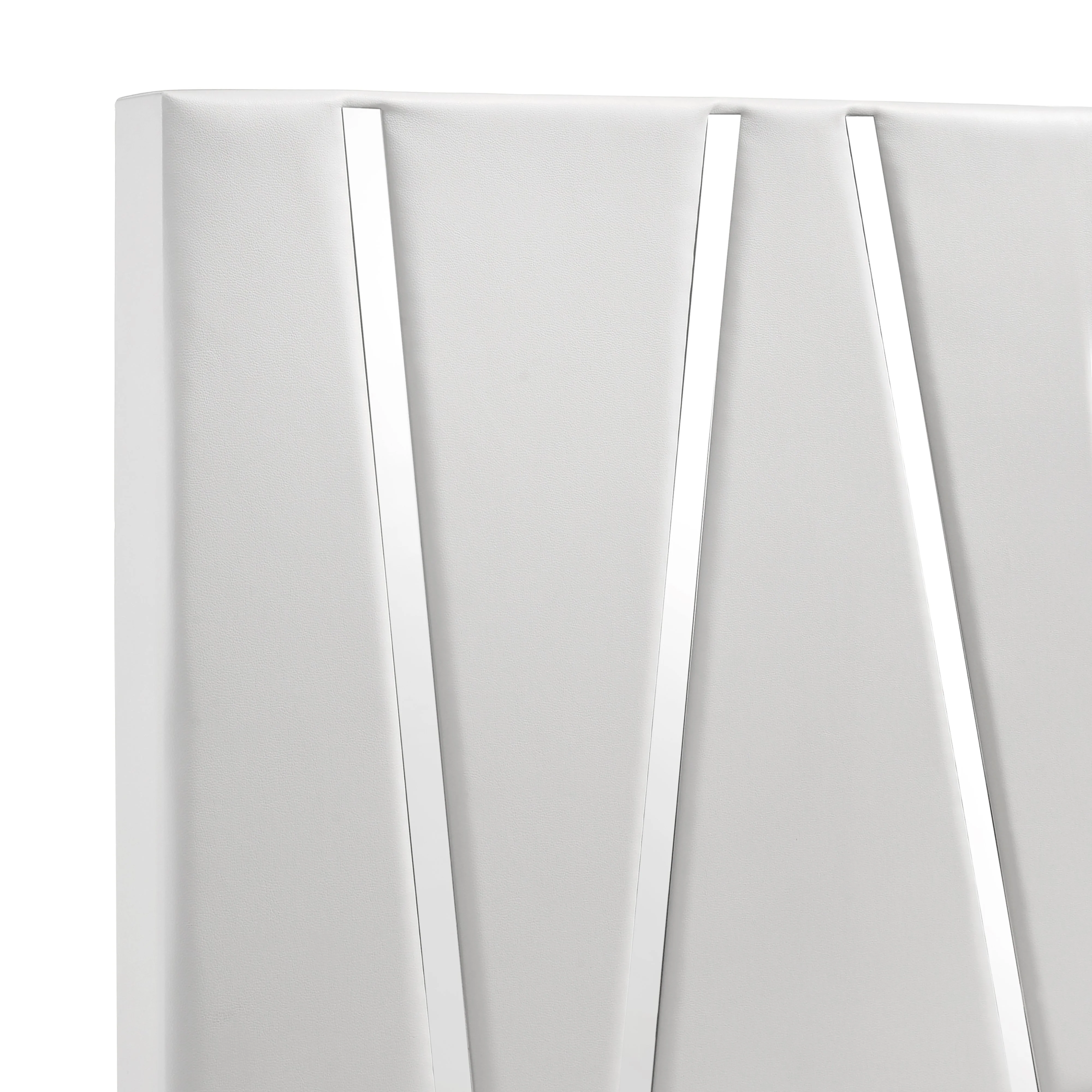 Europa 5/0 Q Headboard, Footboard & Slats-White - Image 5