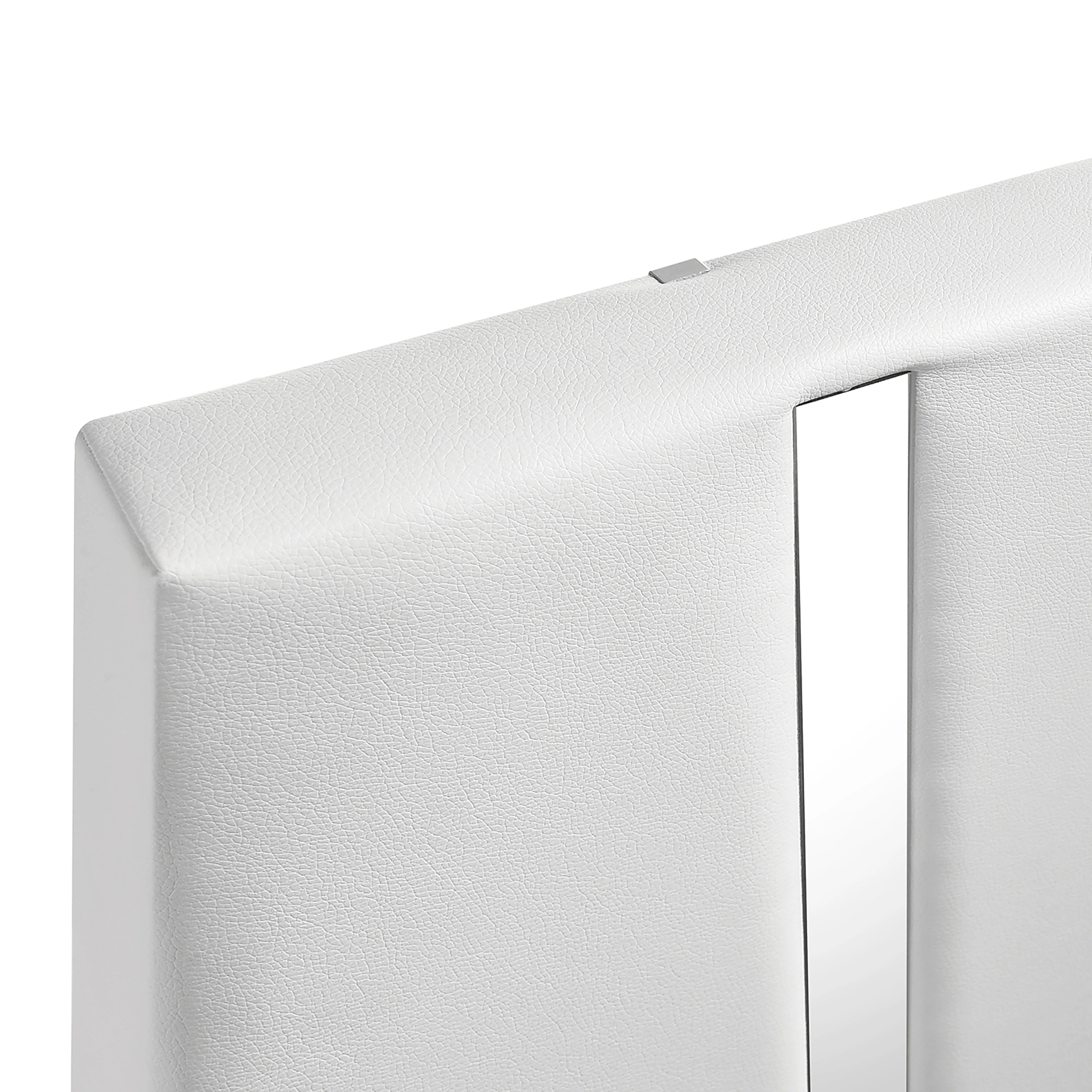 Europa 5/0 Q Headboard, Footboard & Slats-White - Image 7