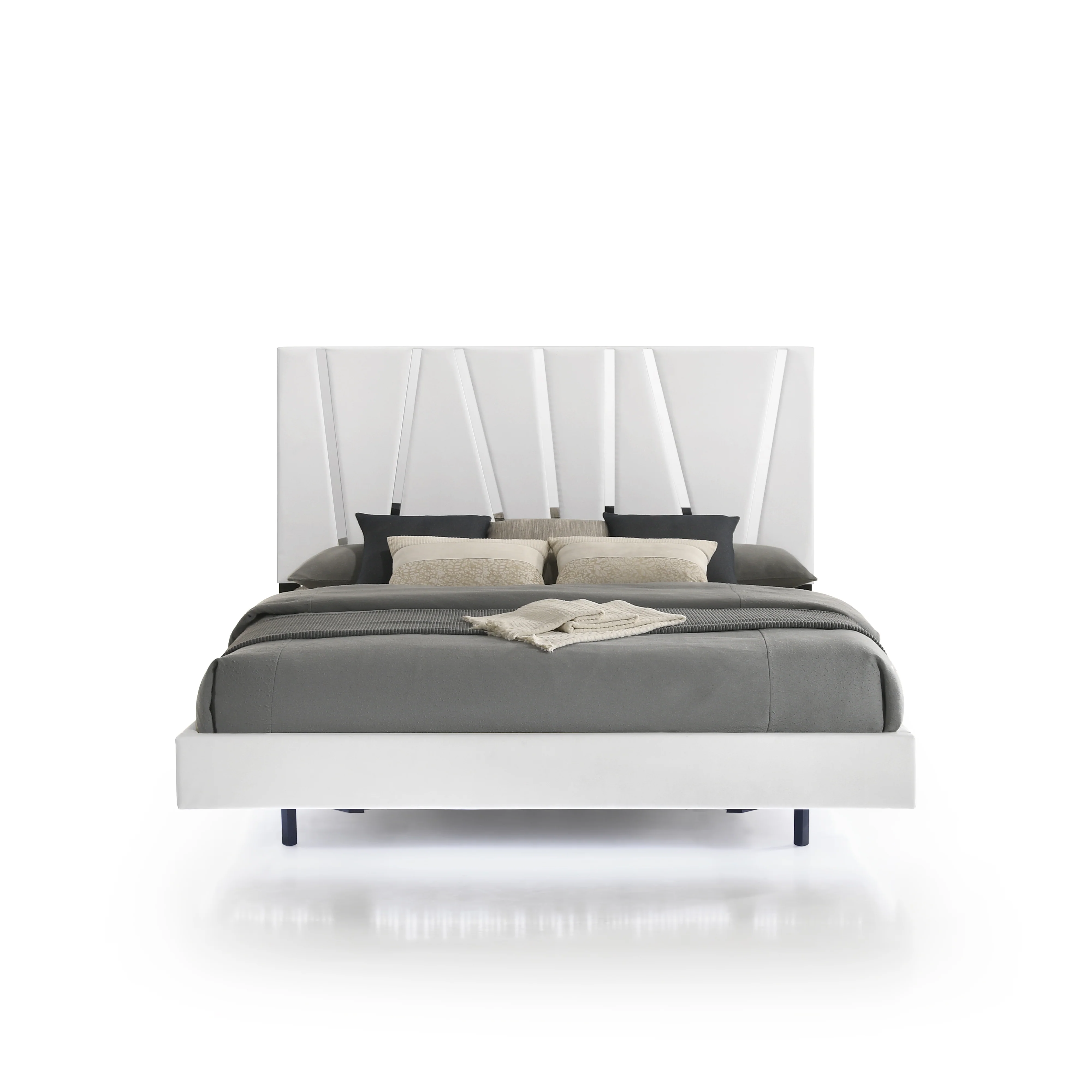 Europa 6/0 Wk Headboard, Footboard & Slats-White - Image 2