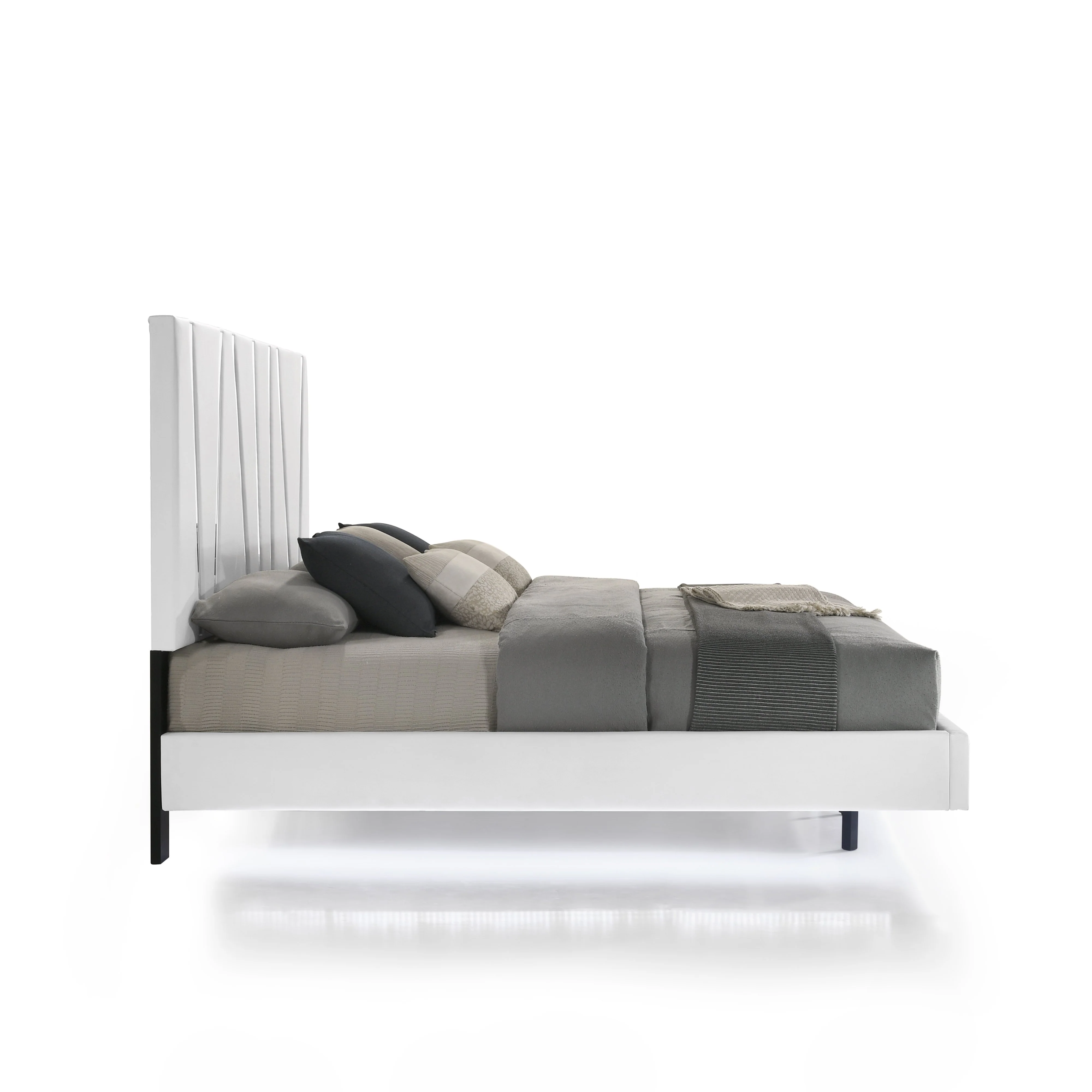 Europa 6/0 Wk Headboard, Footboard & Slats-White - Image 3