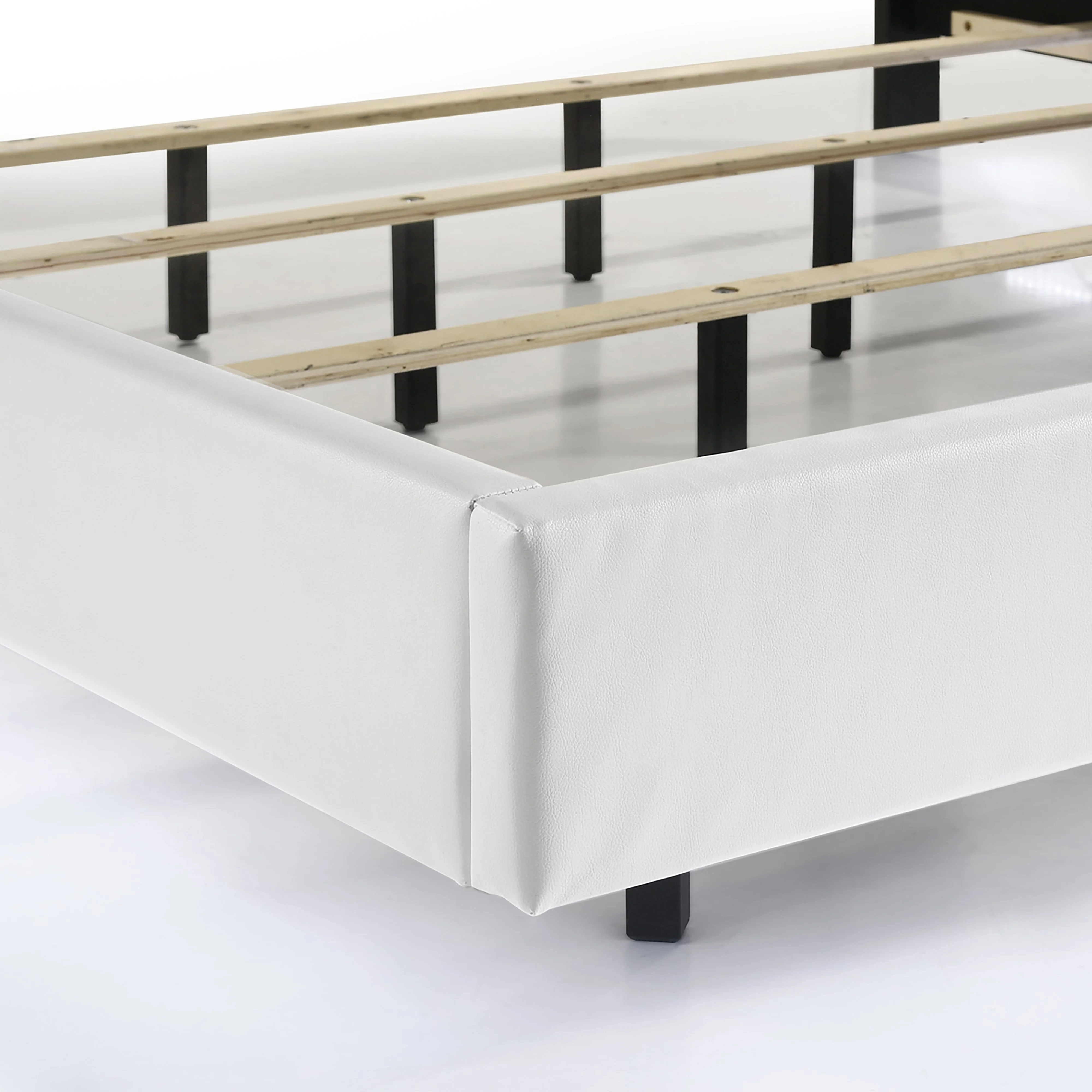 Europa 6/0 Wk Headboard, Footboard & Slats-White - Image 6