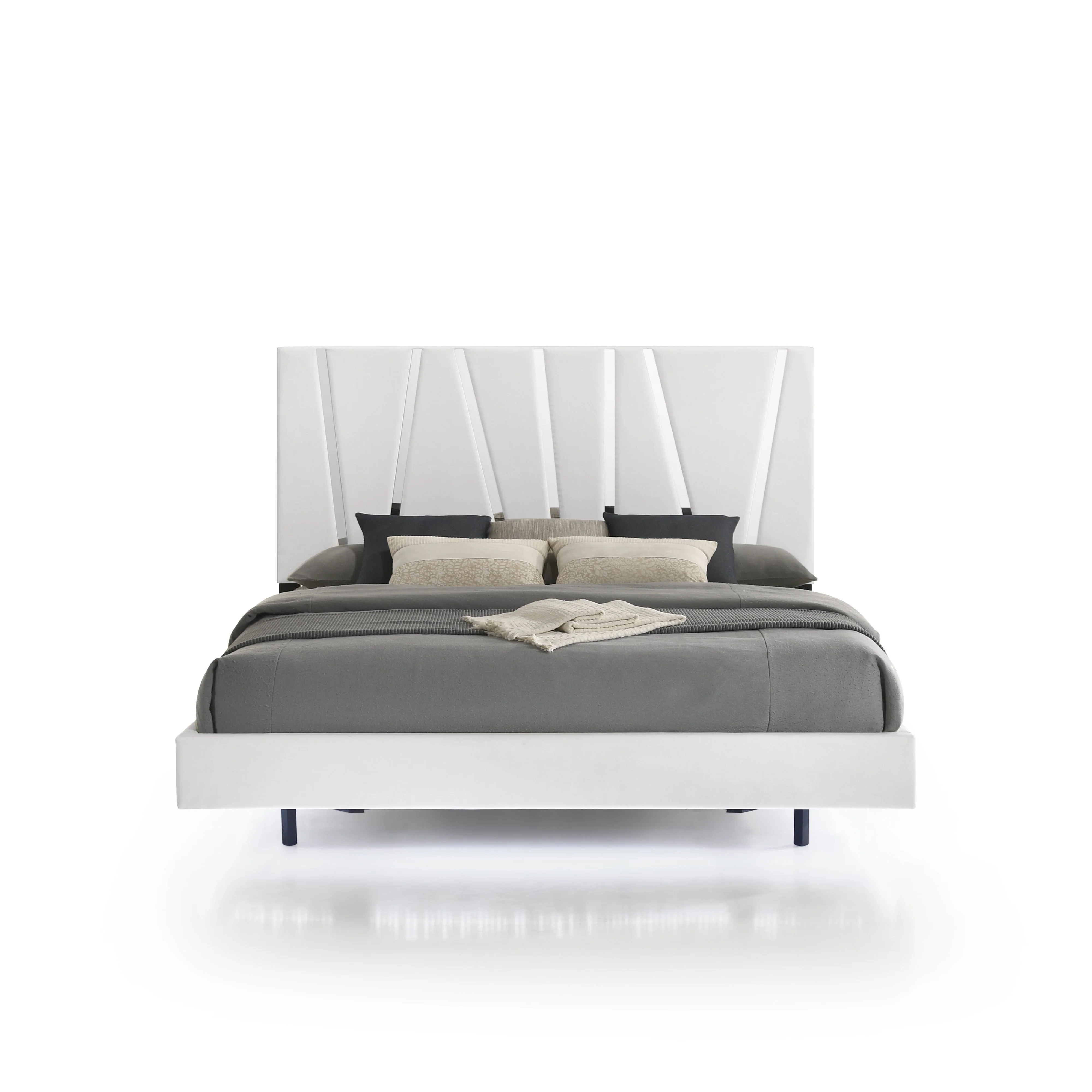 Europa 6/6 Ek Headboard, Footboard & Slats-White - Image 2