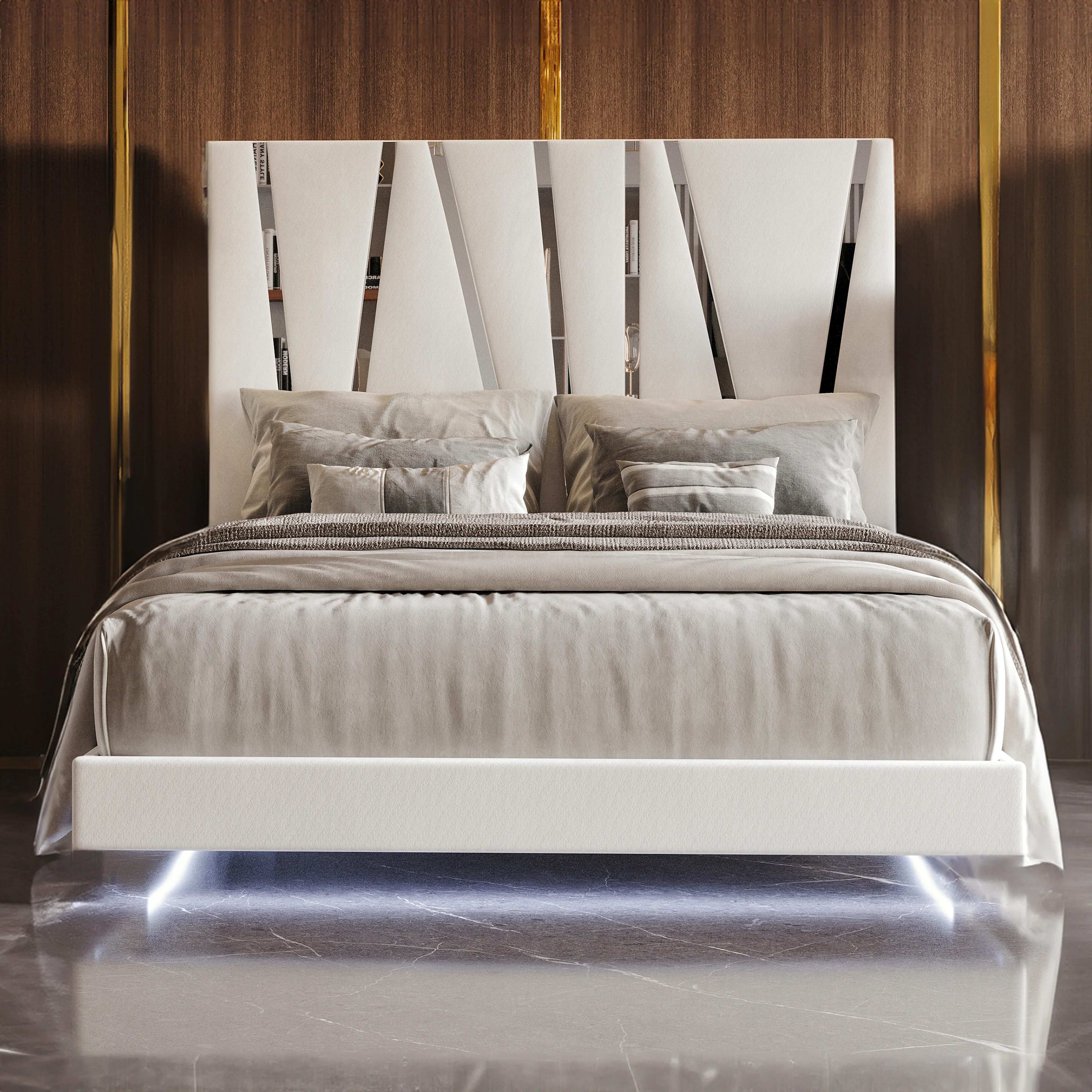 Europa 6/6 Ek Headboard, Footboard & Slats-White - Image 8