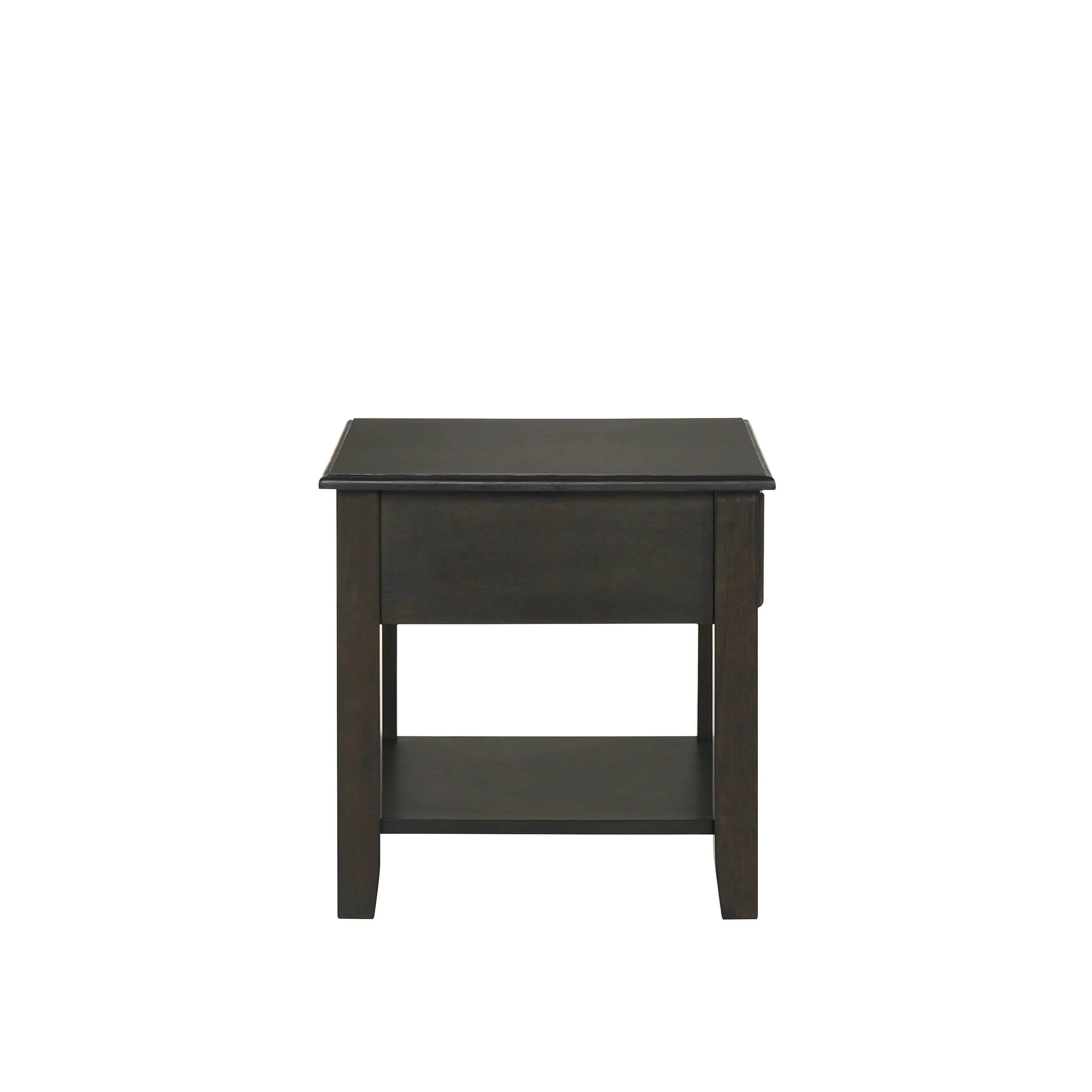 EVANDER END TABLE WITH DRAWER-ESPRESSO - Image 3