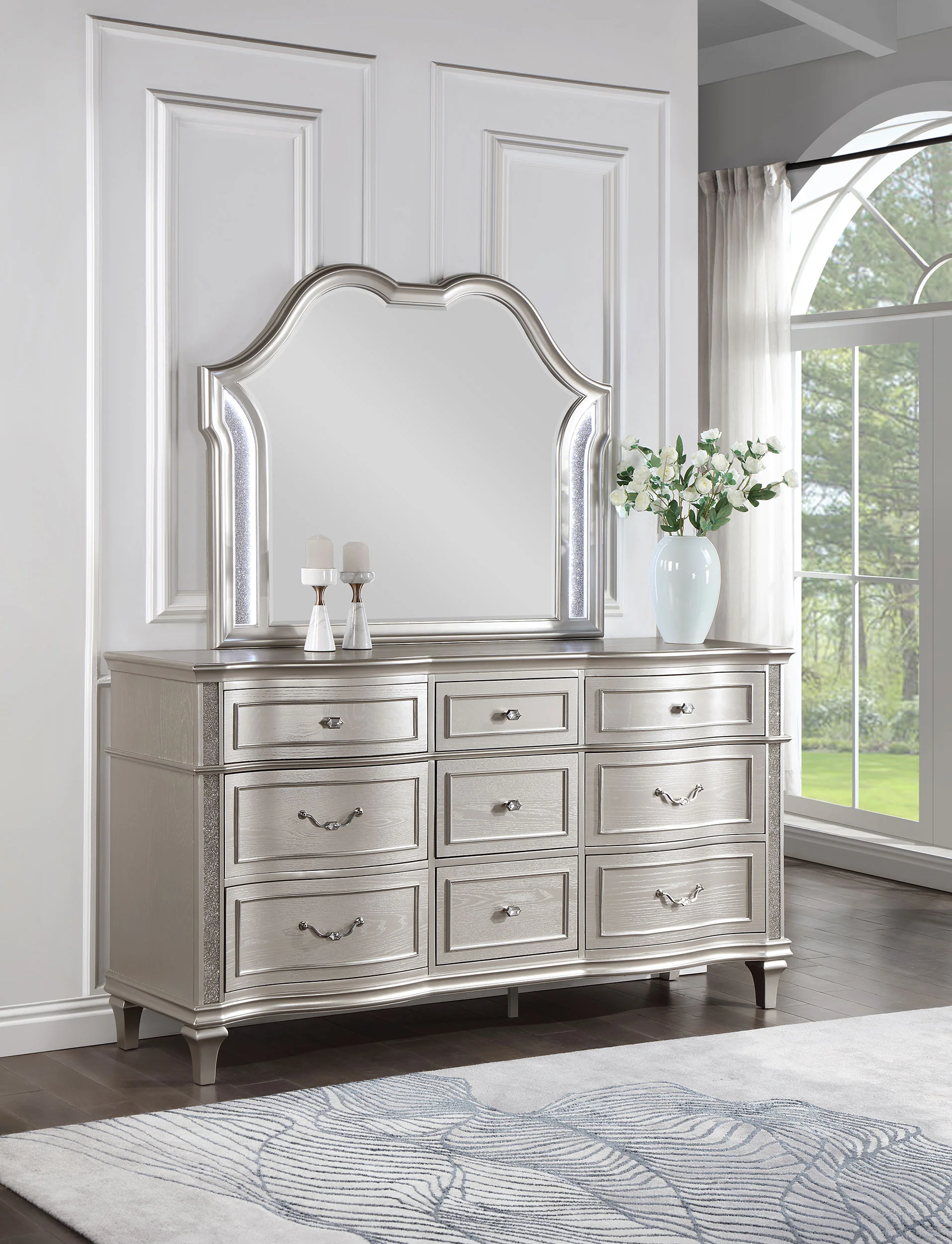 Evangeline Dresser with Mirror - Image 2