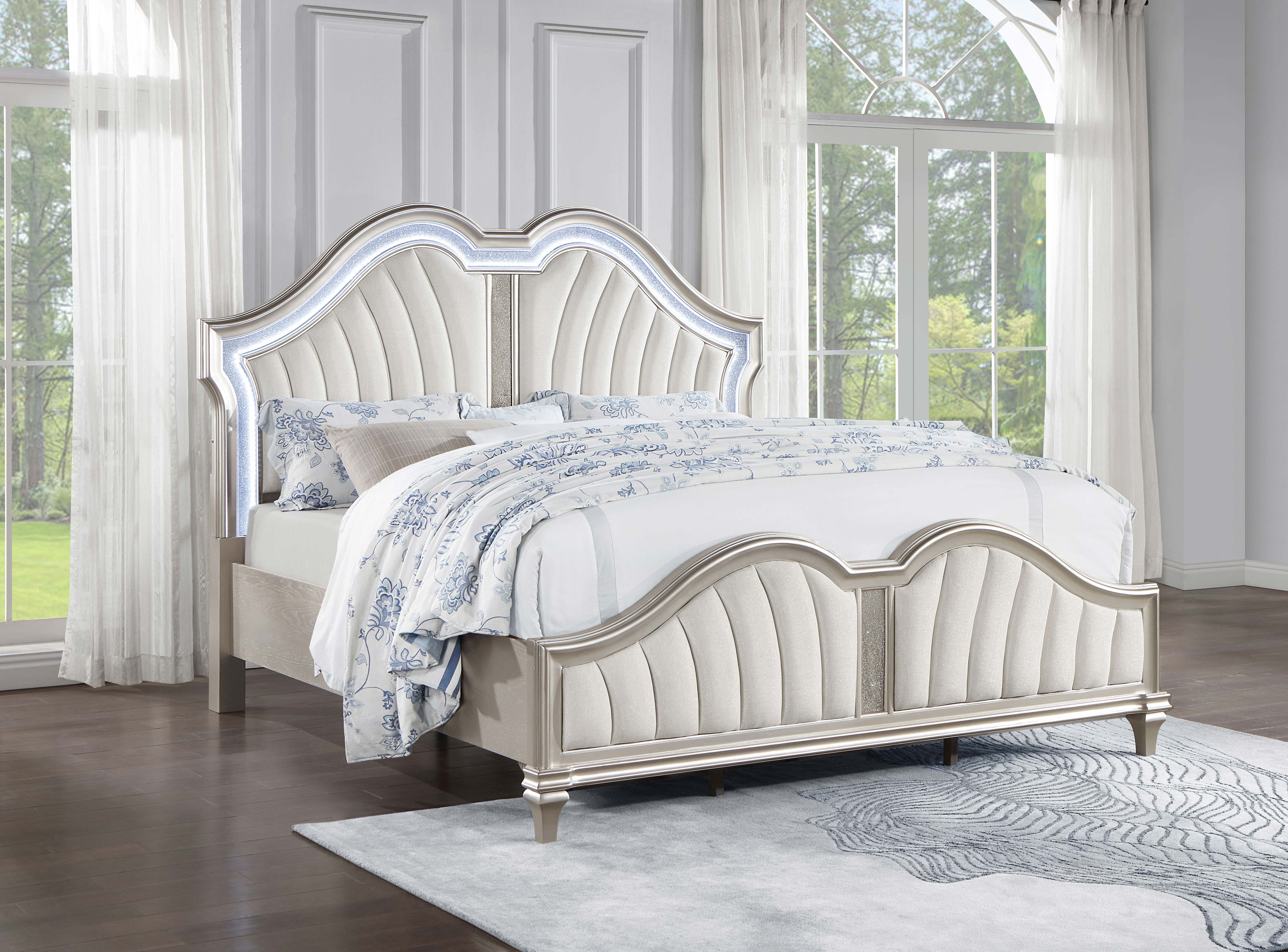 Evangeline Panel Bed with LED Lighting - Image 14